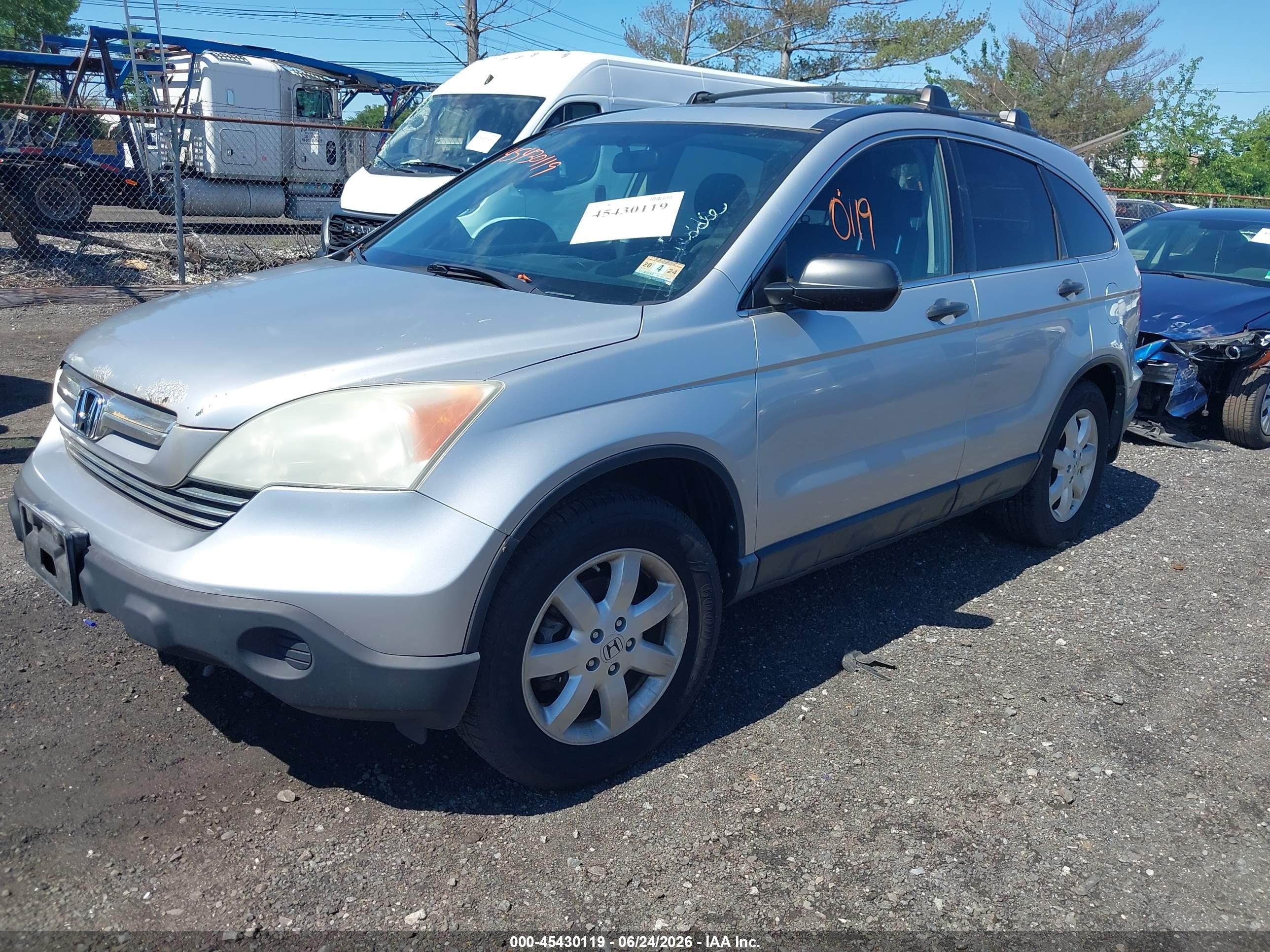 2009 Honda Cr-v Ex Silver vin: 3CZRE48589G704076