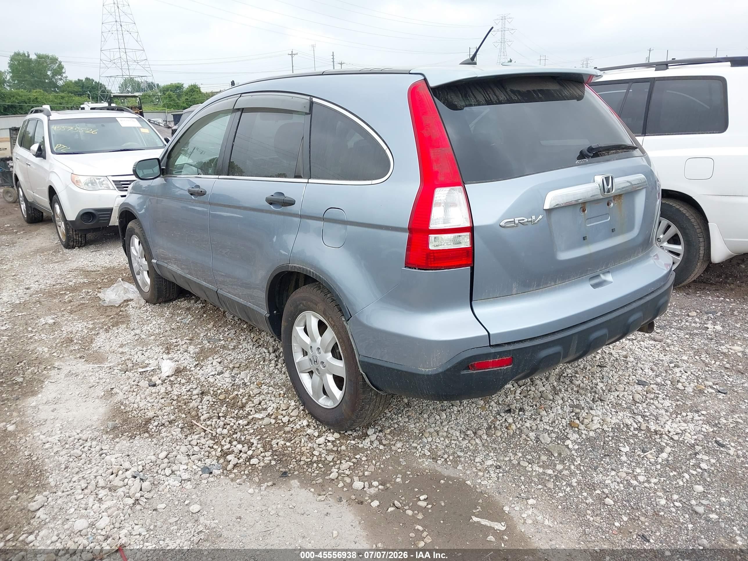 2009 Honda Cr-v Ex Blue vin: 3CZRE48599G702448
