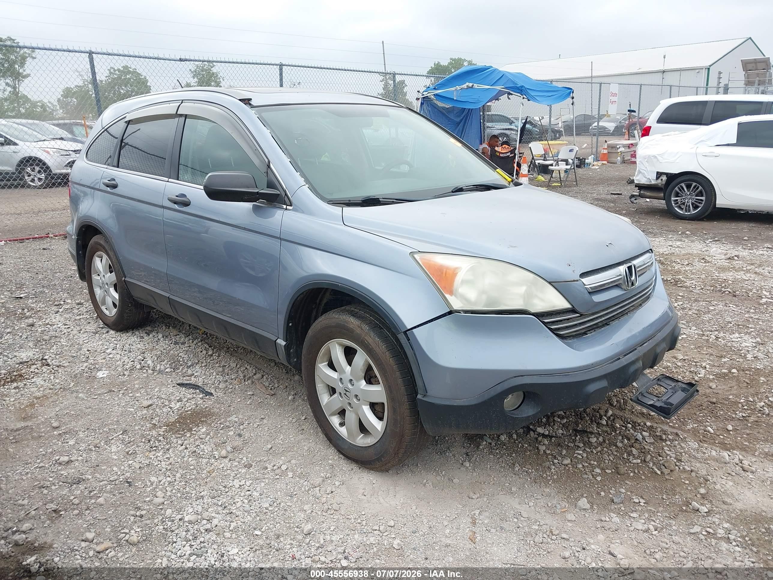 2009 Honda Cr-v Ex Blue vin: 3CZRE48599G702448