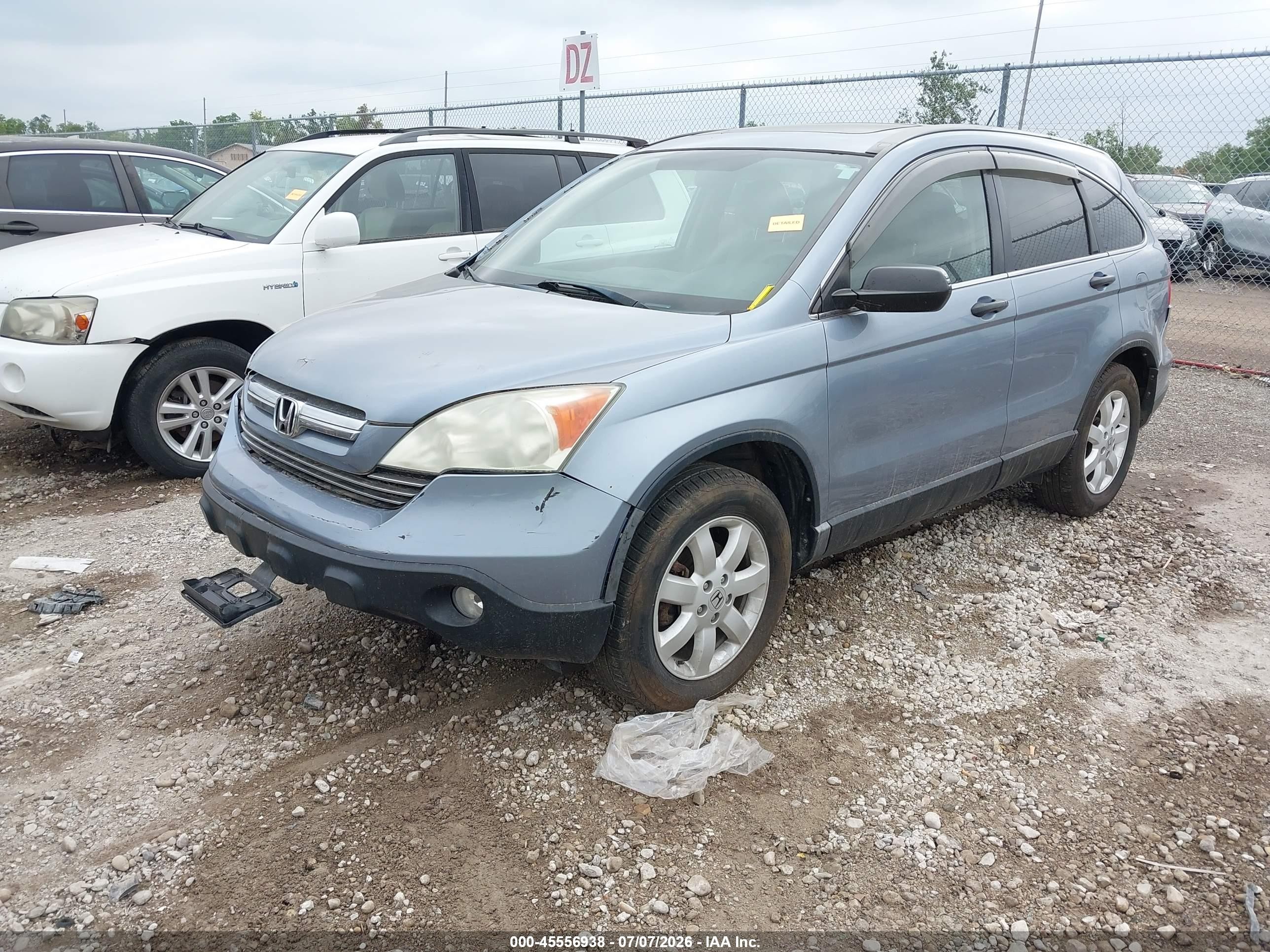 2009 Honda Cr-v Ex Blue vin: 3CZRE48599G702448