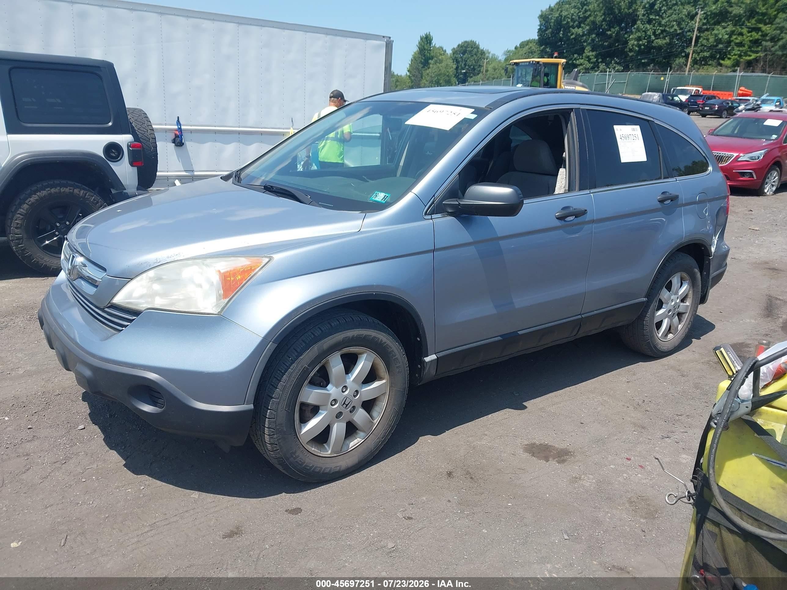 2009 Honda Cr-v Ex Light Blue vin: 3CZRE48599G705852