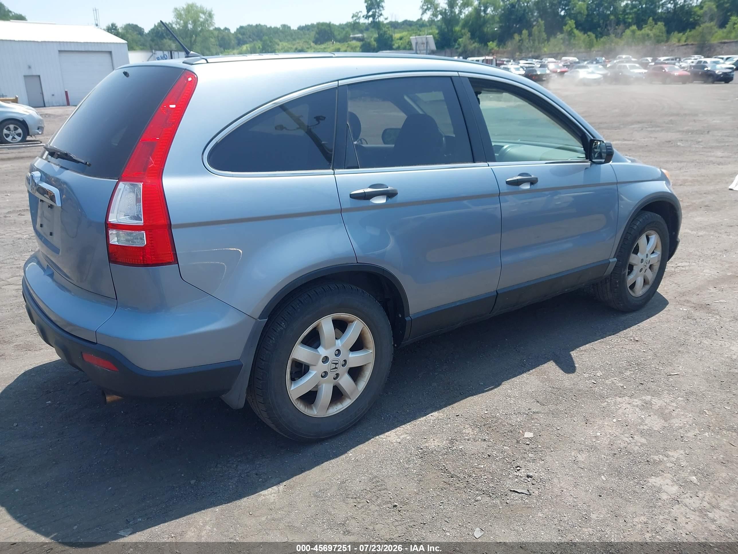 2009 Honda Cr-v Ex Light Blue vin: 3CZRE48599G705852