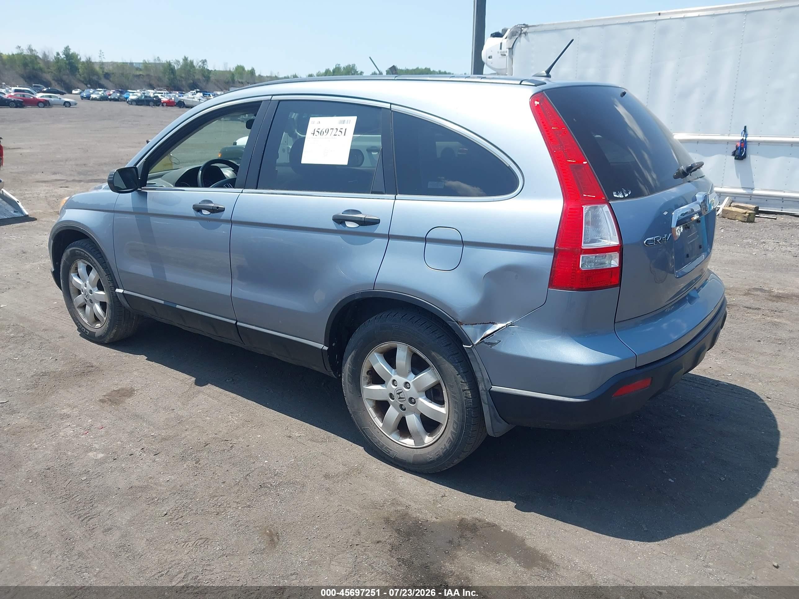 2009 Honda Cr-v Ex Light Blue vin: 3CZRE48599G705852