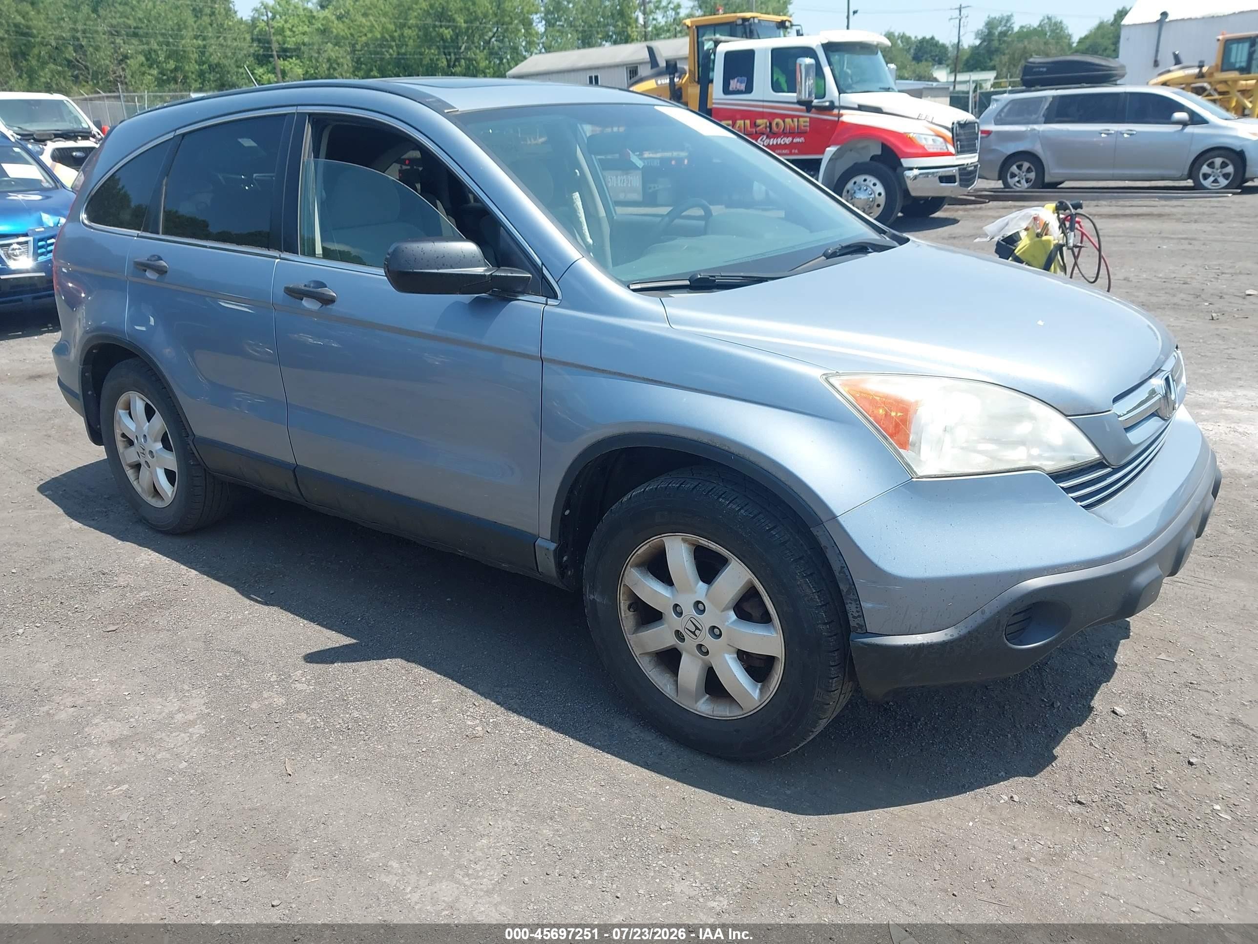 2009 Honda Cr-v Ex Light Blue vin: 3CZRE48599G705852