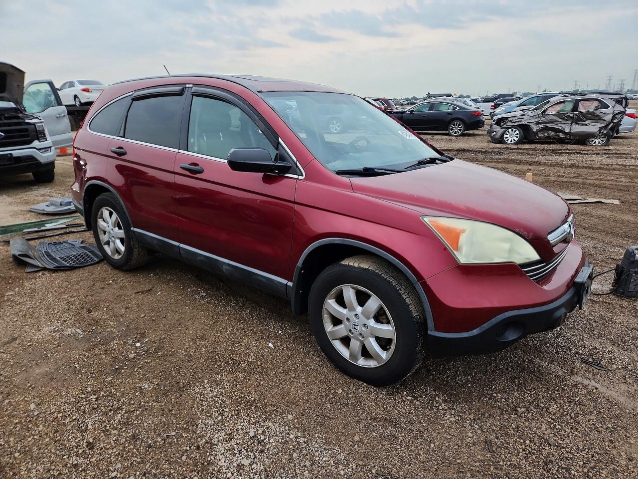 2008 Honda Cr-v Ex Red vin: 3CZRE485X8G701453