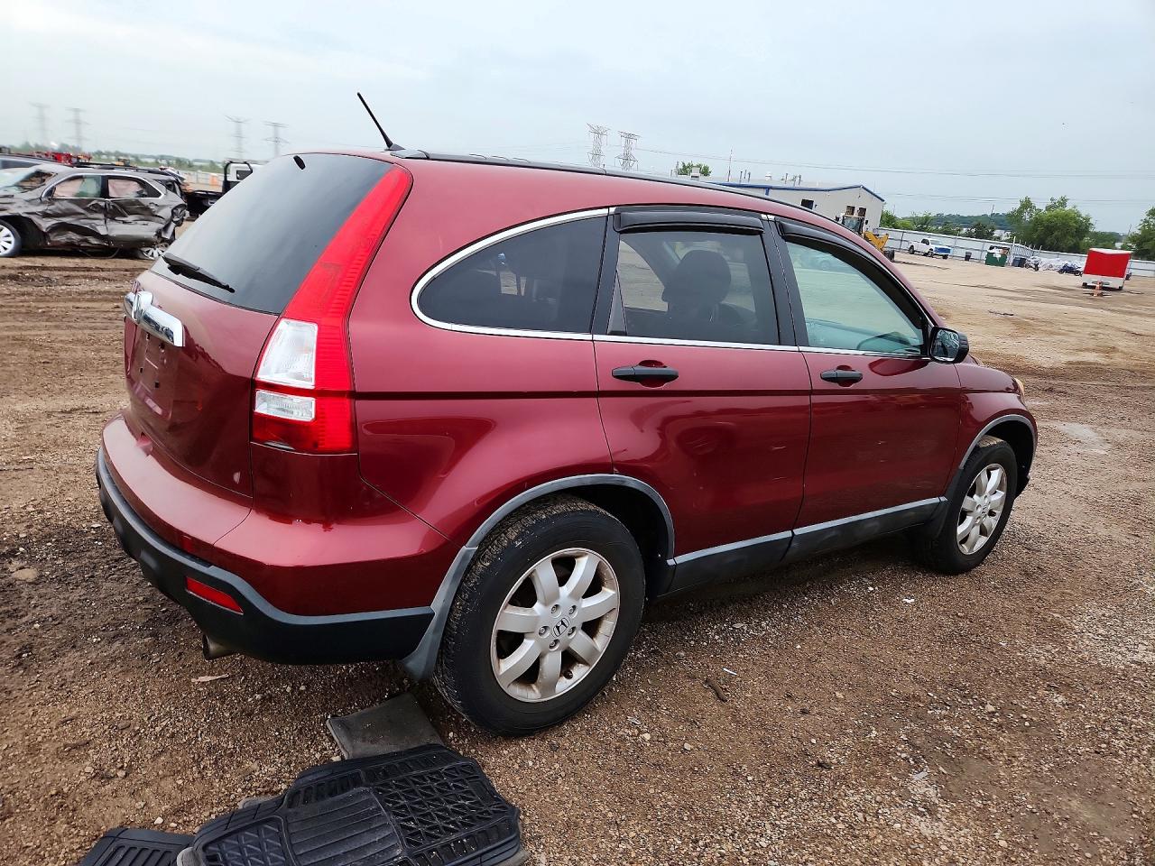 2008 Honda Cr-v Ex Red vin: 3CZRE485X8G701453