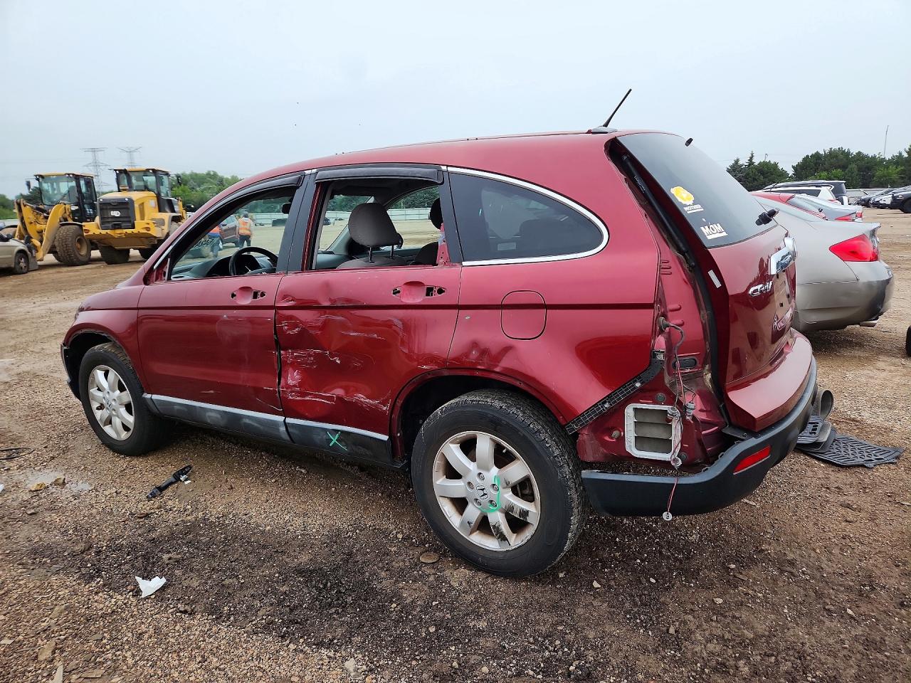 2008 Honda Cr-v Ex Red vin: 3CZRE485X8G701453