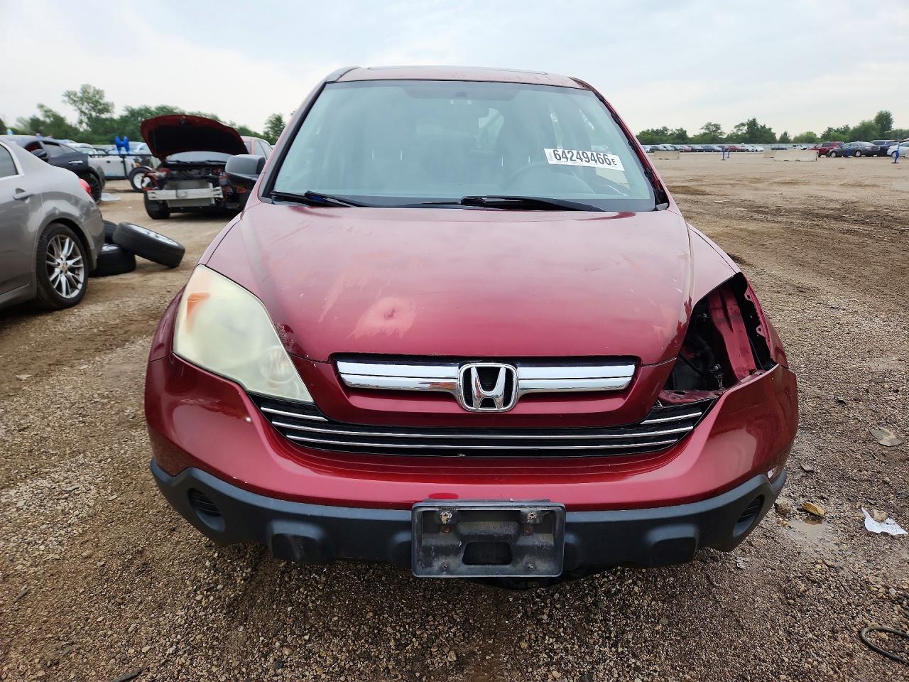 2008 Honda Cr-v Ex Red vin: 3CZRE485X8G701453