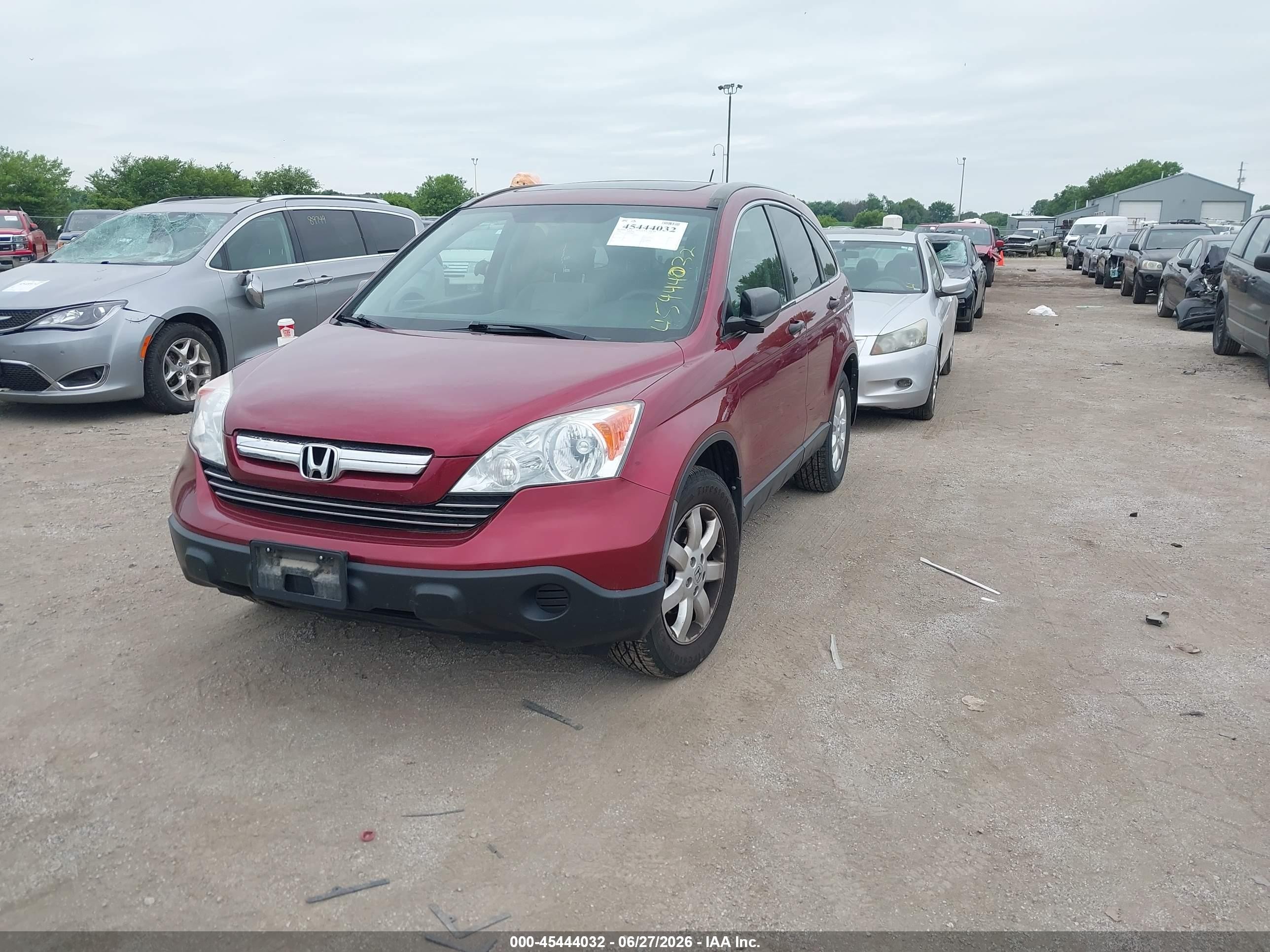 2009 Honda Cr-v Ex Red vin: 3CZRE485X9G700062