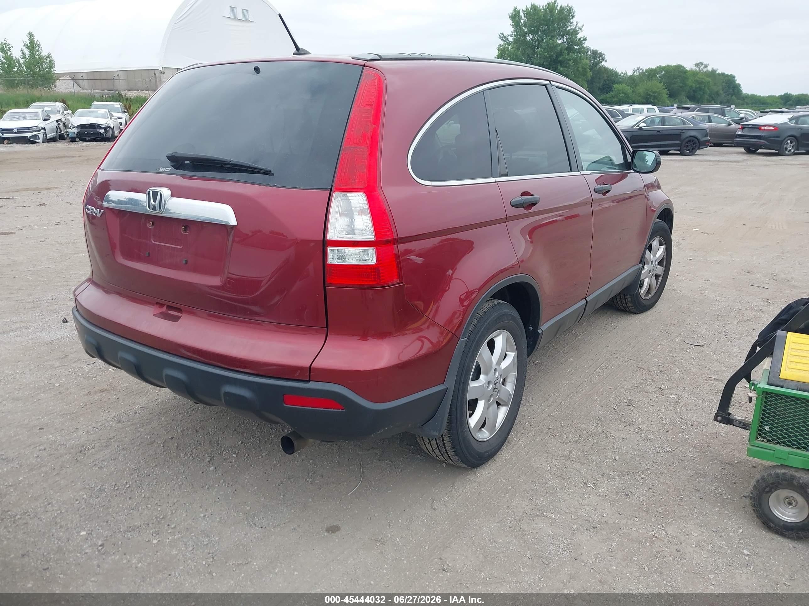 2009 Honda Cr-v Ex Red vin: 3CZRE485X9G700062