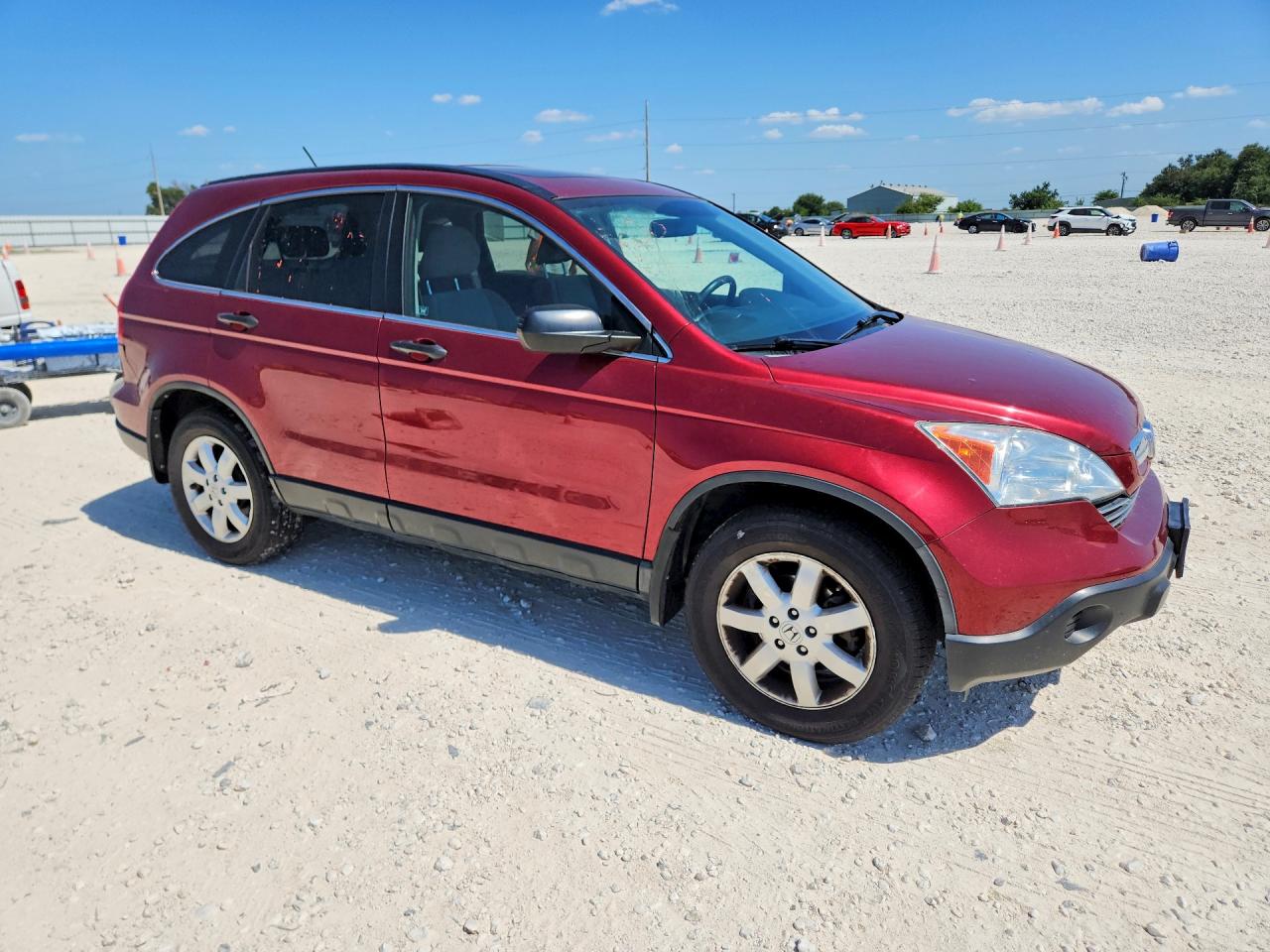2009 Honda Cr-v Ex Red vin: 3CZRE485X9G700062