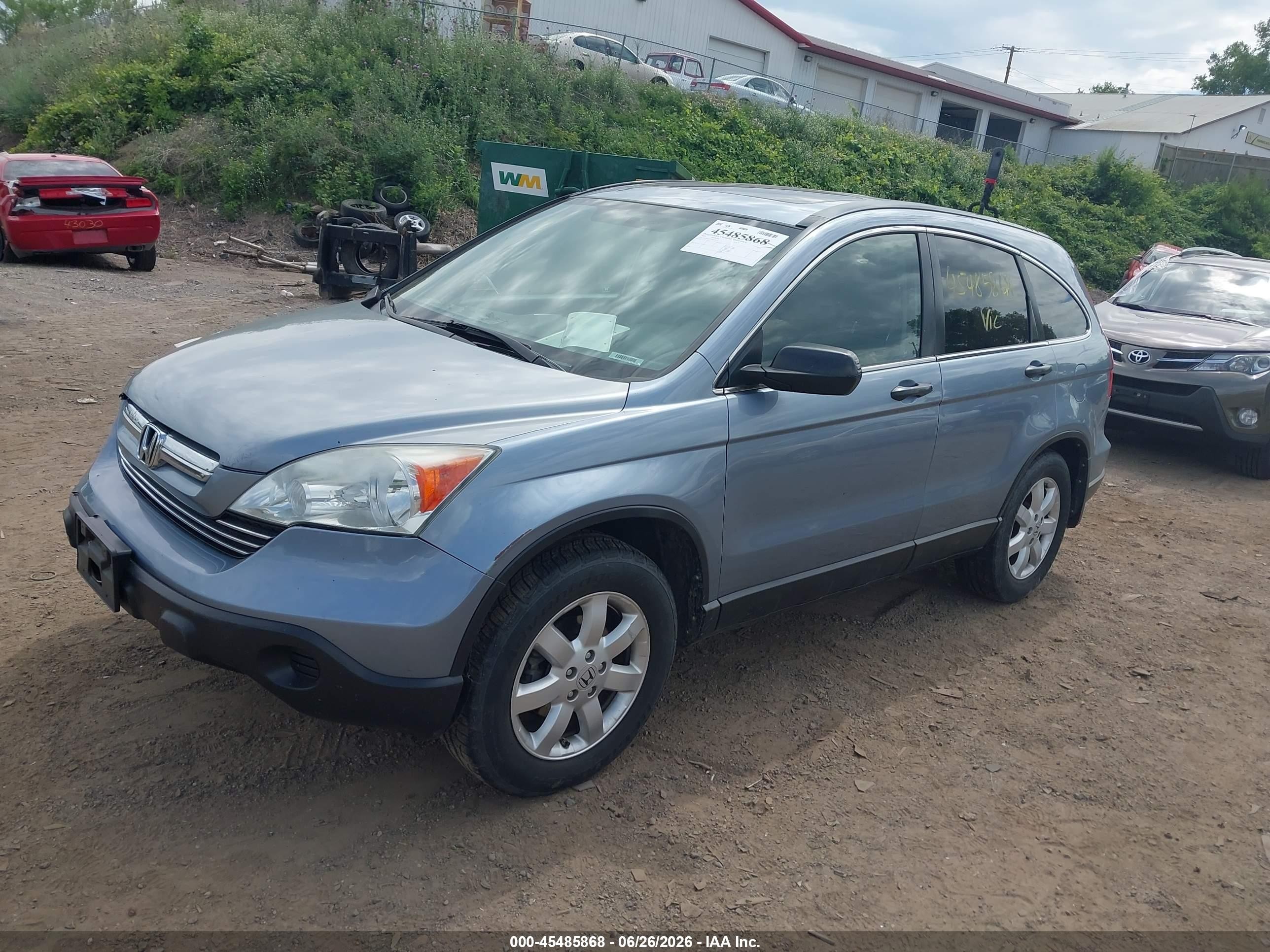 2009 Honda Cr-v Ex Light Blue vin: 3CZRE485X9G700434