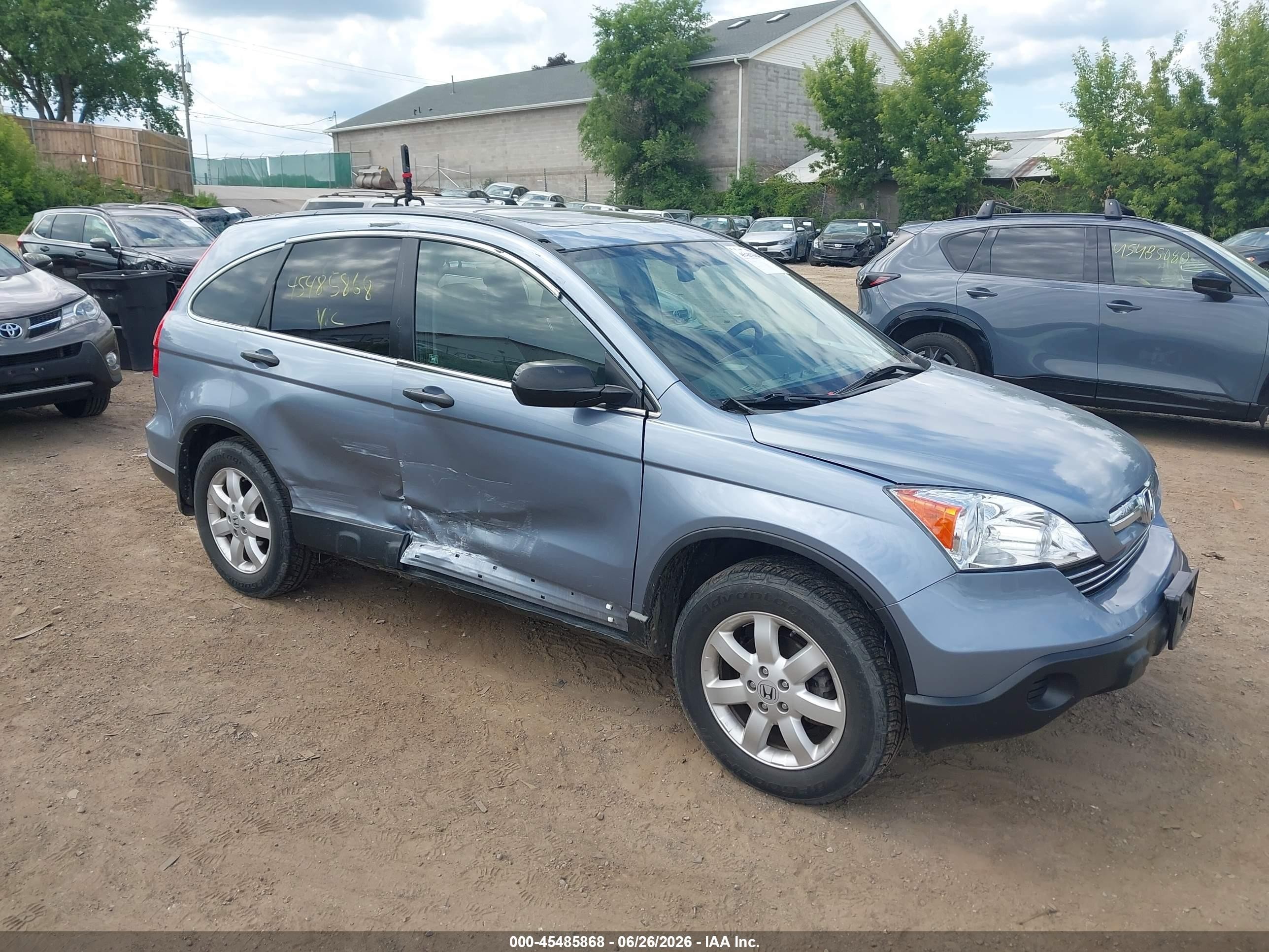 2009 Honda Cr-v Ex Light Blue vin: 3CZRE485X9G700434