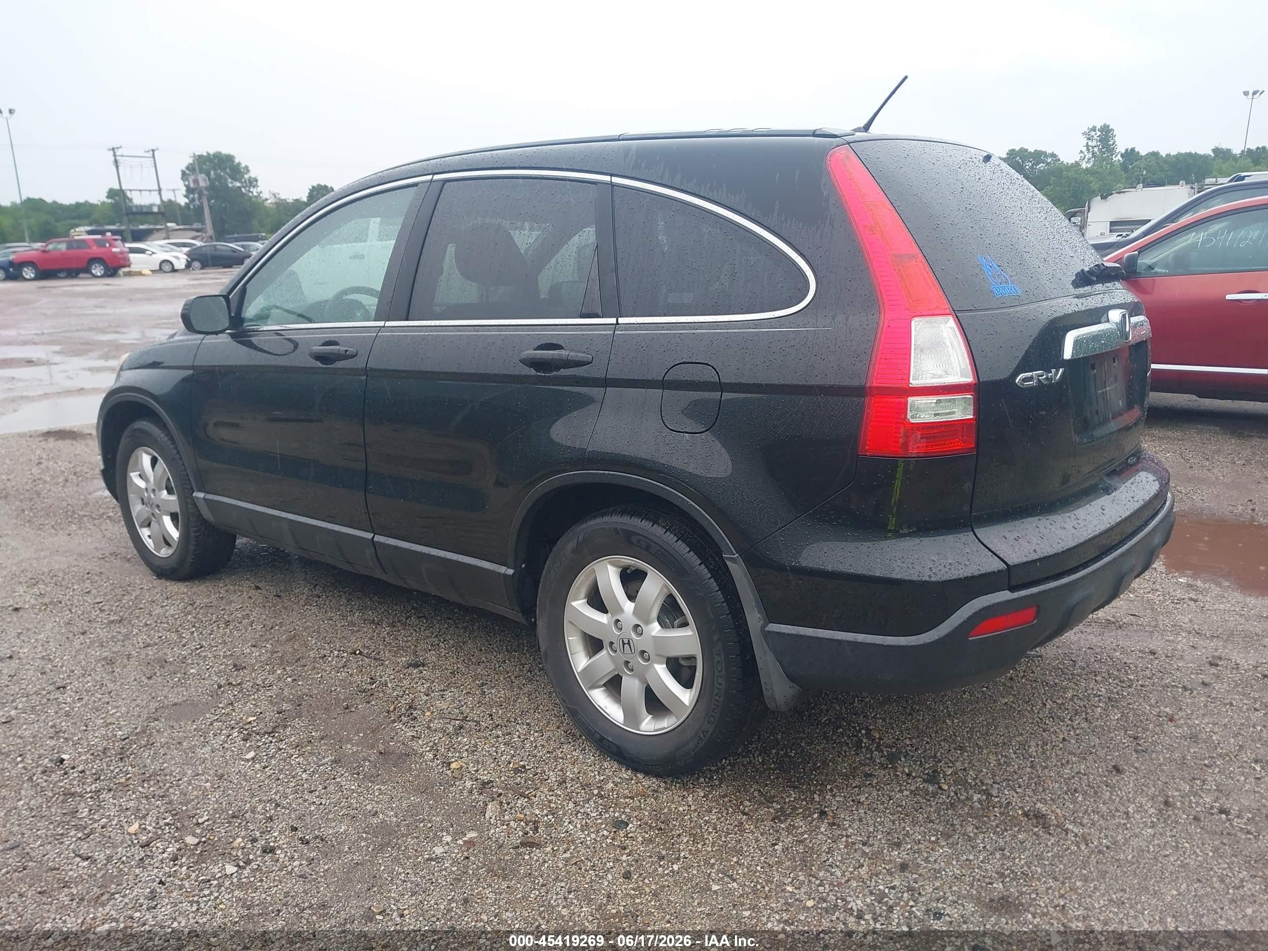 2009 Honda Cr-v Ex Black vin: 3CZRE485X9G700949