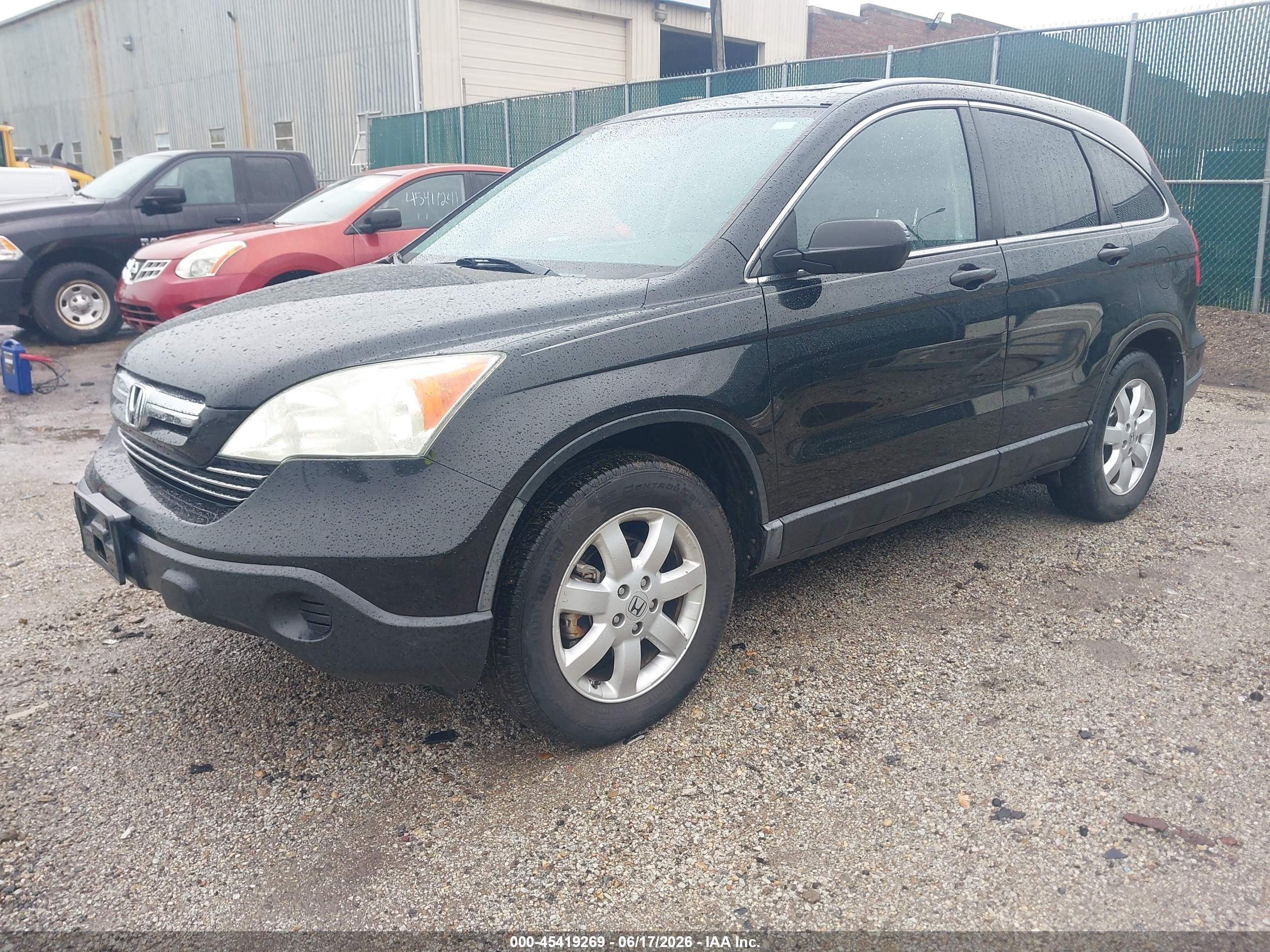2009 Honda Cr-v Ex Black vin: 3CZRE485X9G700949