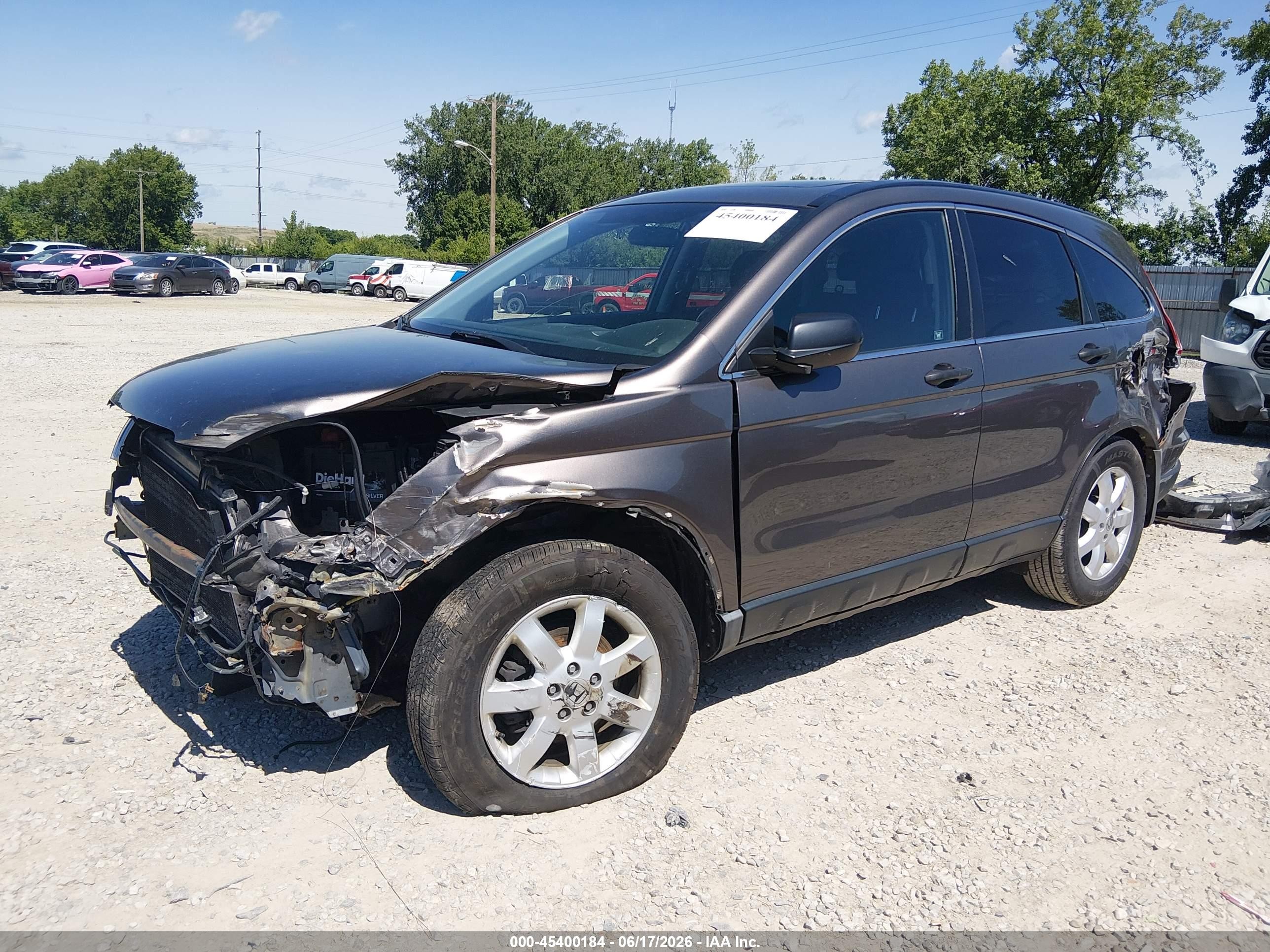 2009 Honda Cr-v Ex Gray vin: 3CZRE485X9G703379