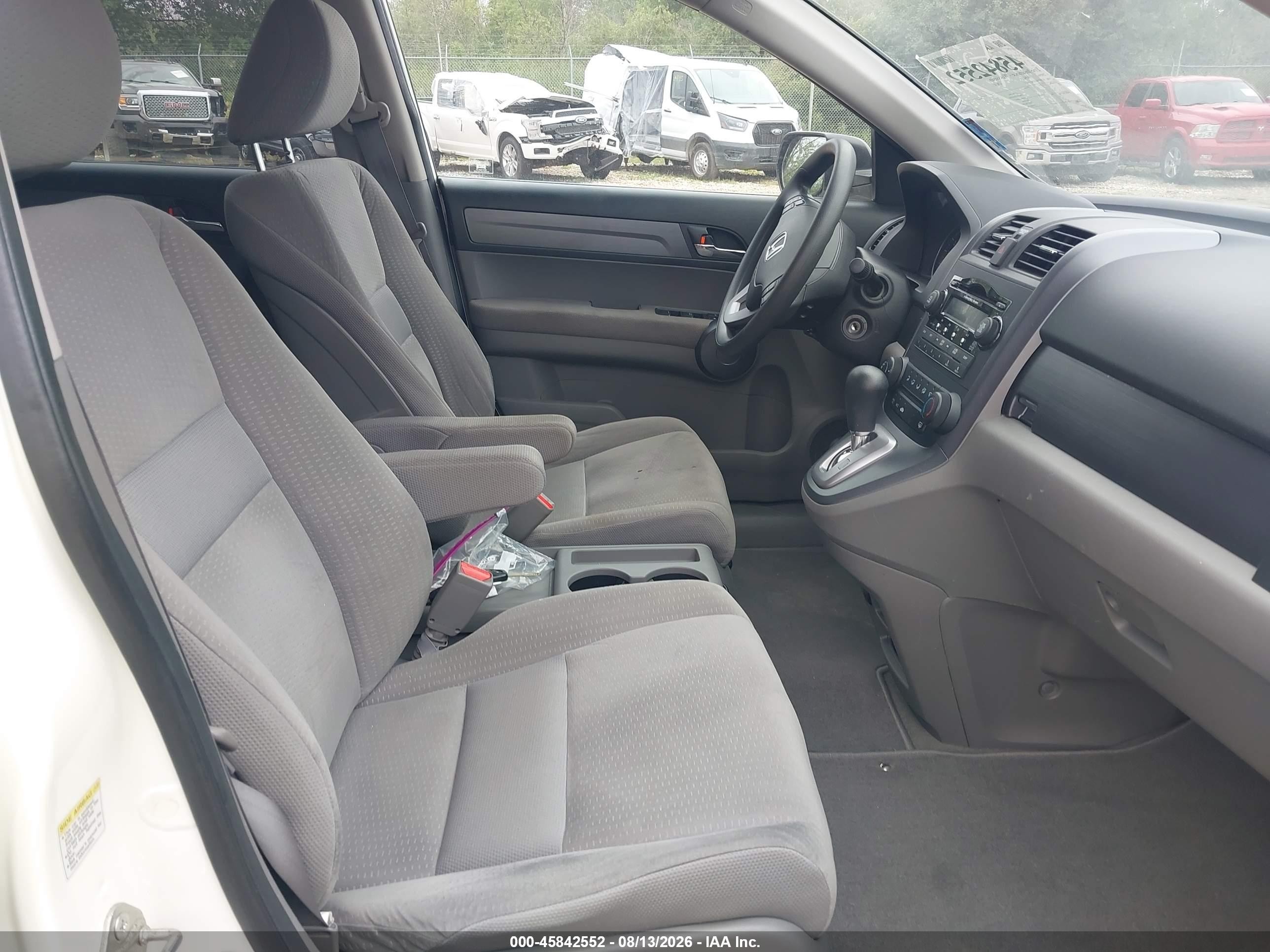 2009 Honda Cr-v Ex White vin: 3CZRE485X9G706654