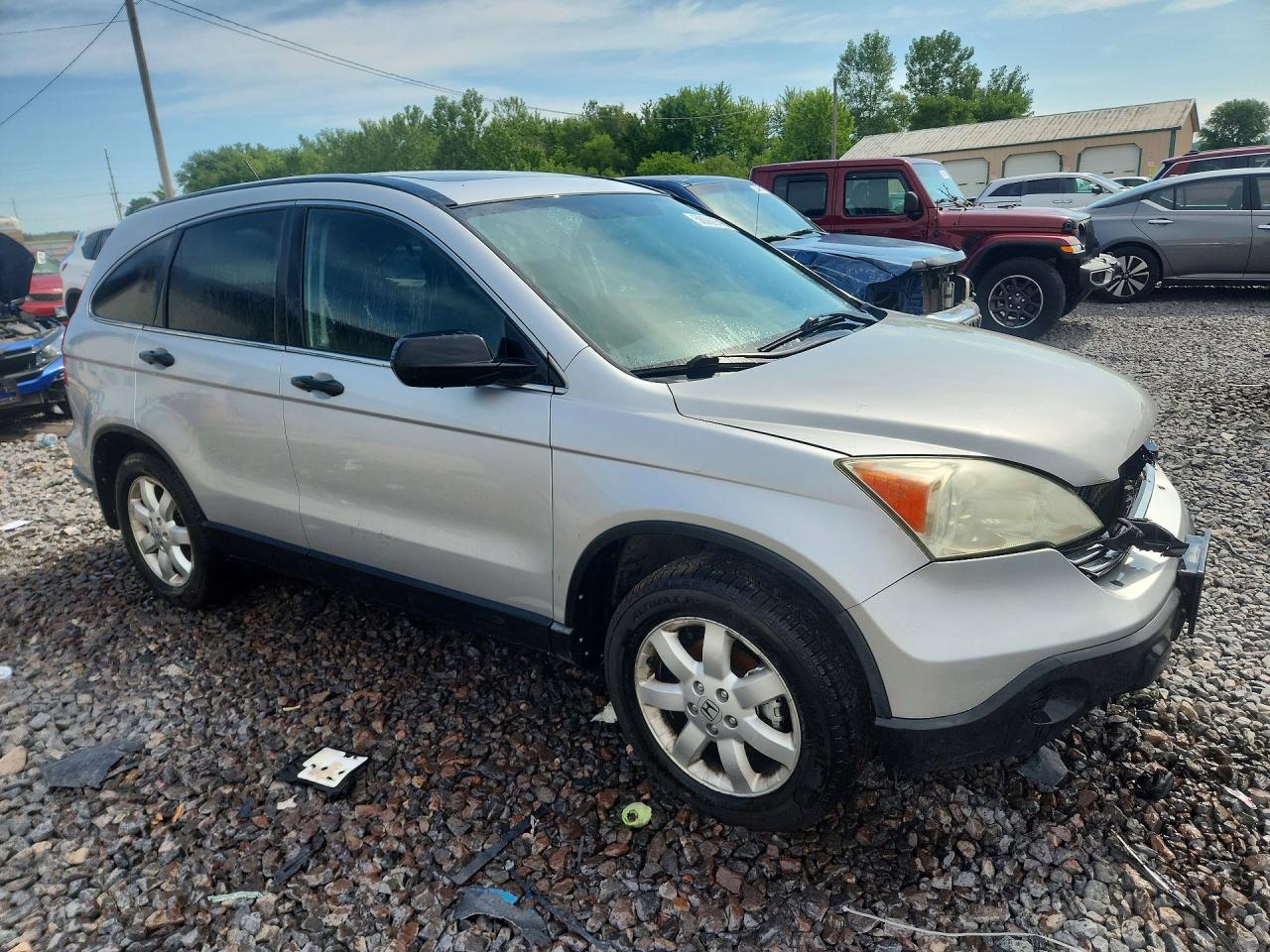 2009 Honda Cr-v Ex Silver vin: 3CZRE485X9G707321
