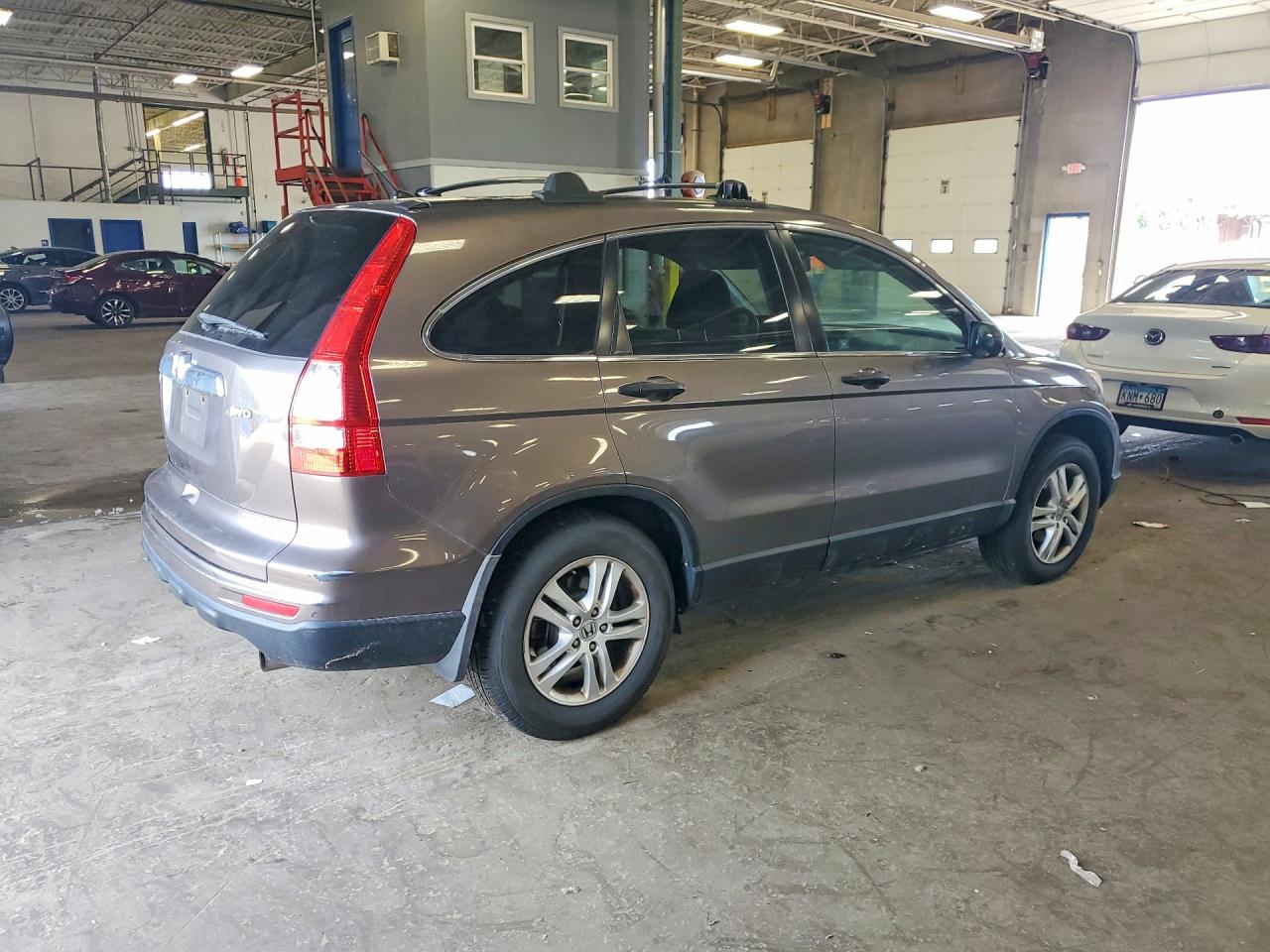 2010 Honda Cr-v Ex Gray vin: 3CZRE4H50AG702178