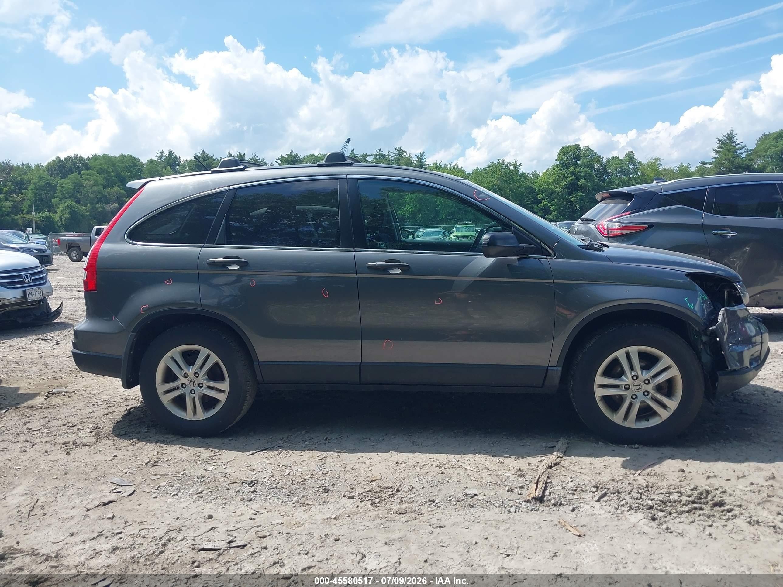 2011 Honda Cr-v Ex Gray vin: 3CZRE4H50BG702666