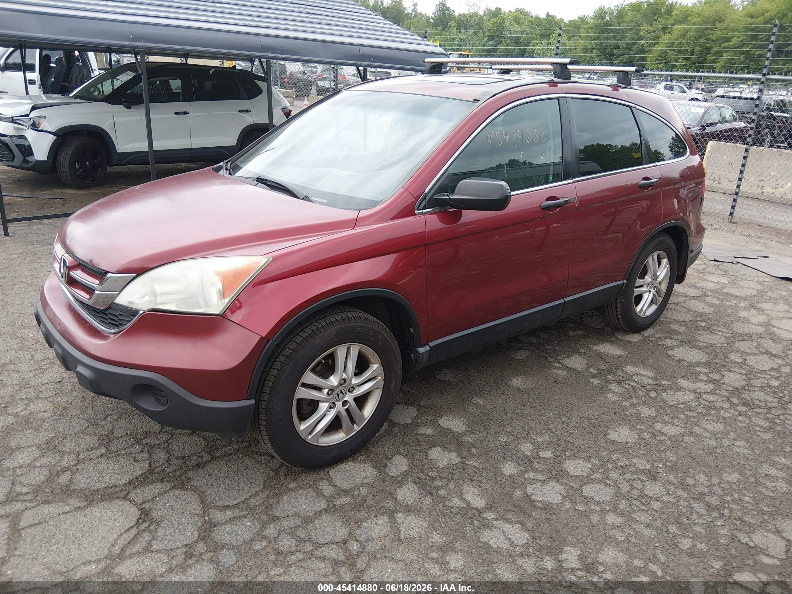 2010 Honda Cr-v Ex Maroon vin: 3CZRE4H51AG704649