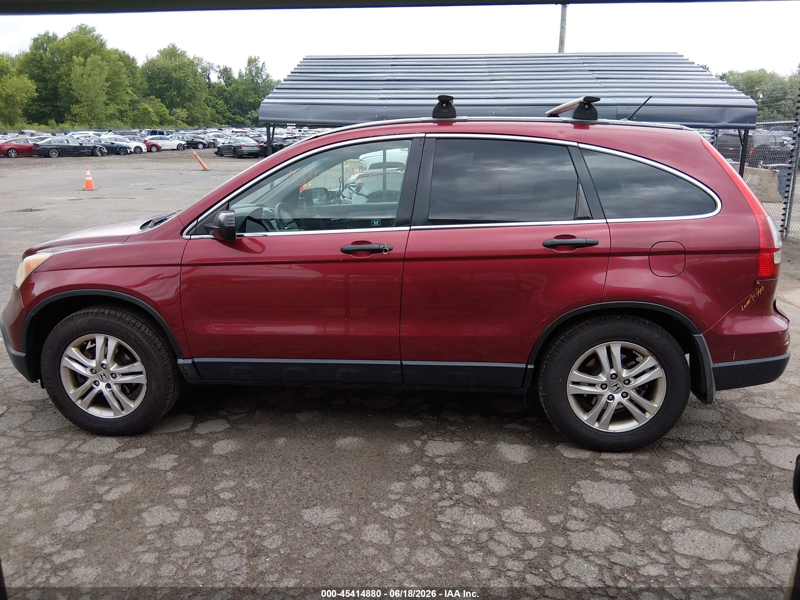 2010 Honda Cr-v Ex Maroon vin: 3CZRE4H51AG704649