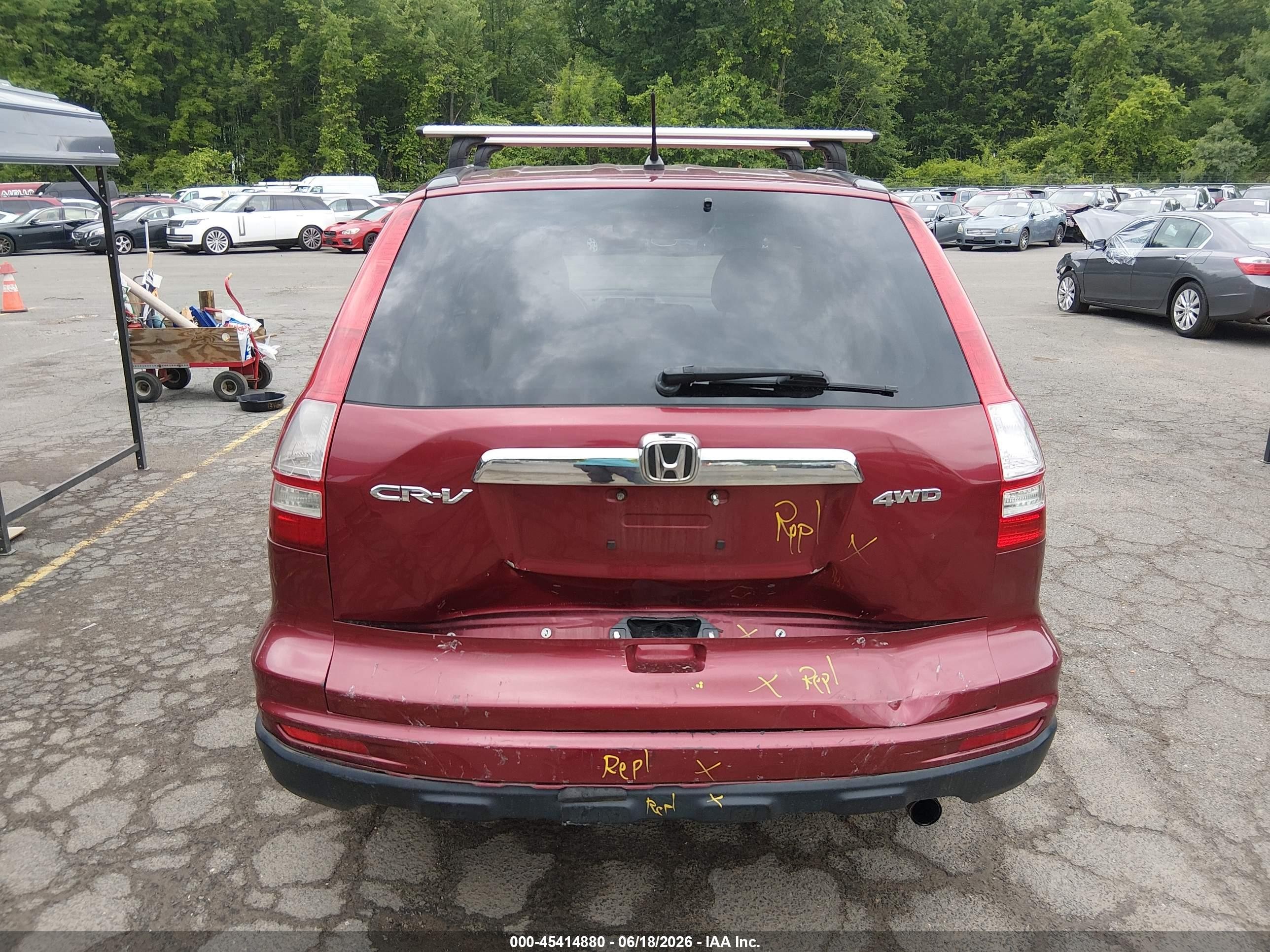 2010 Honda Cr-v Ex Maroon vin: 3CZRE4H51AG704649