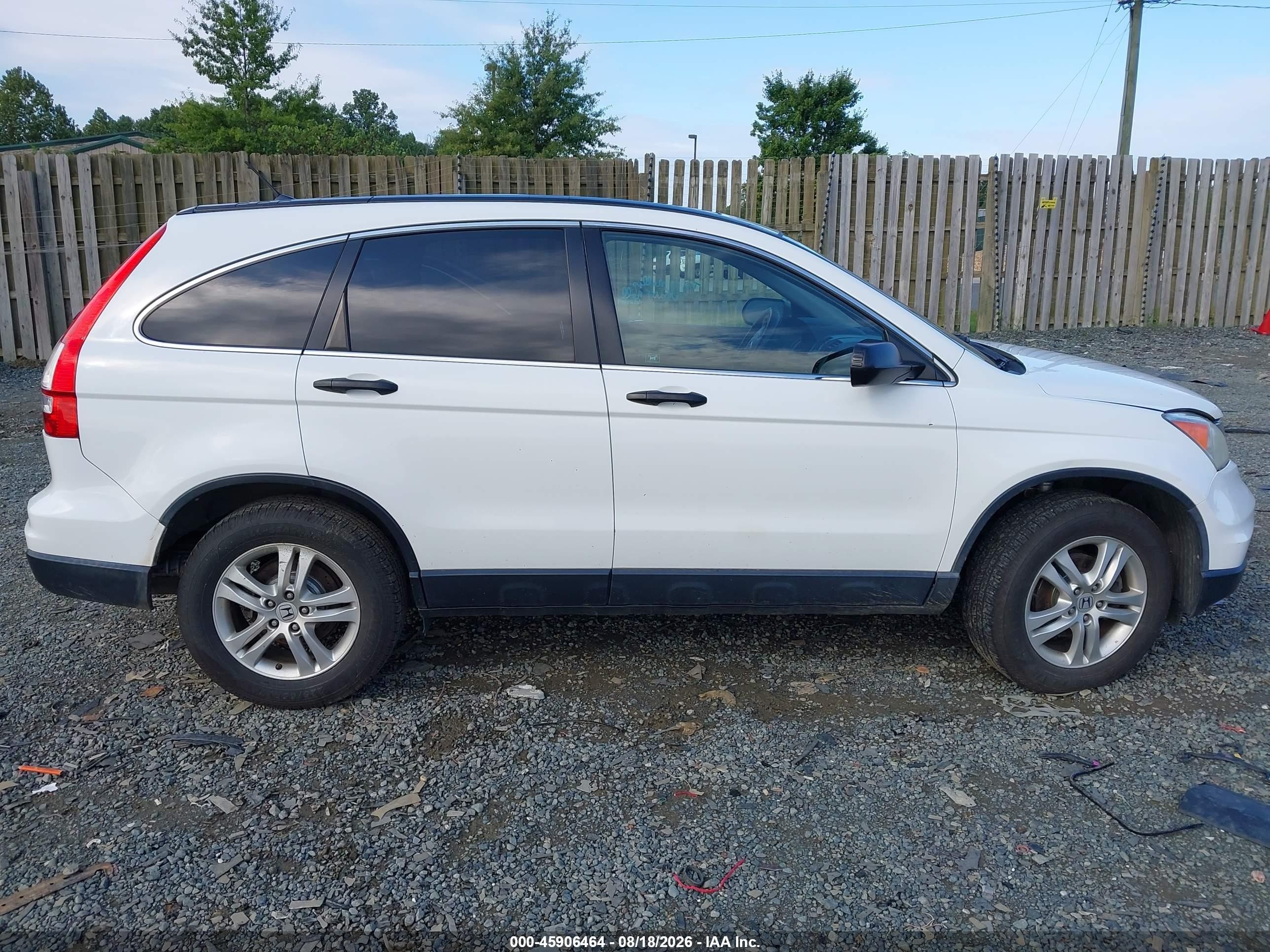 2010 Honda Cr-v Ex White vin: 3CZRE4H51AG707552