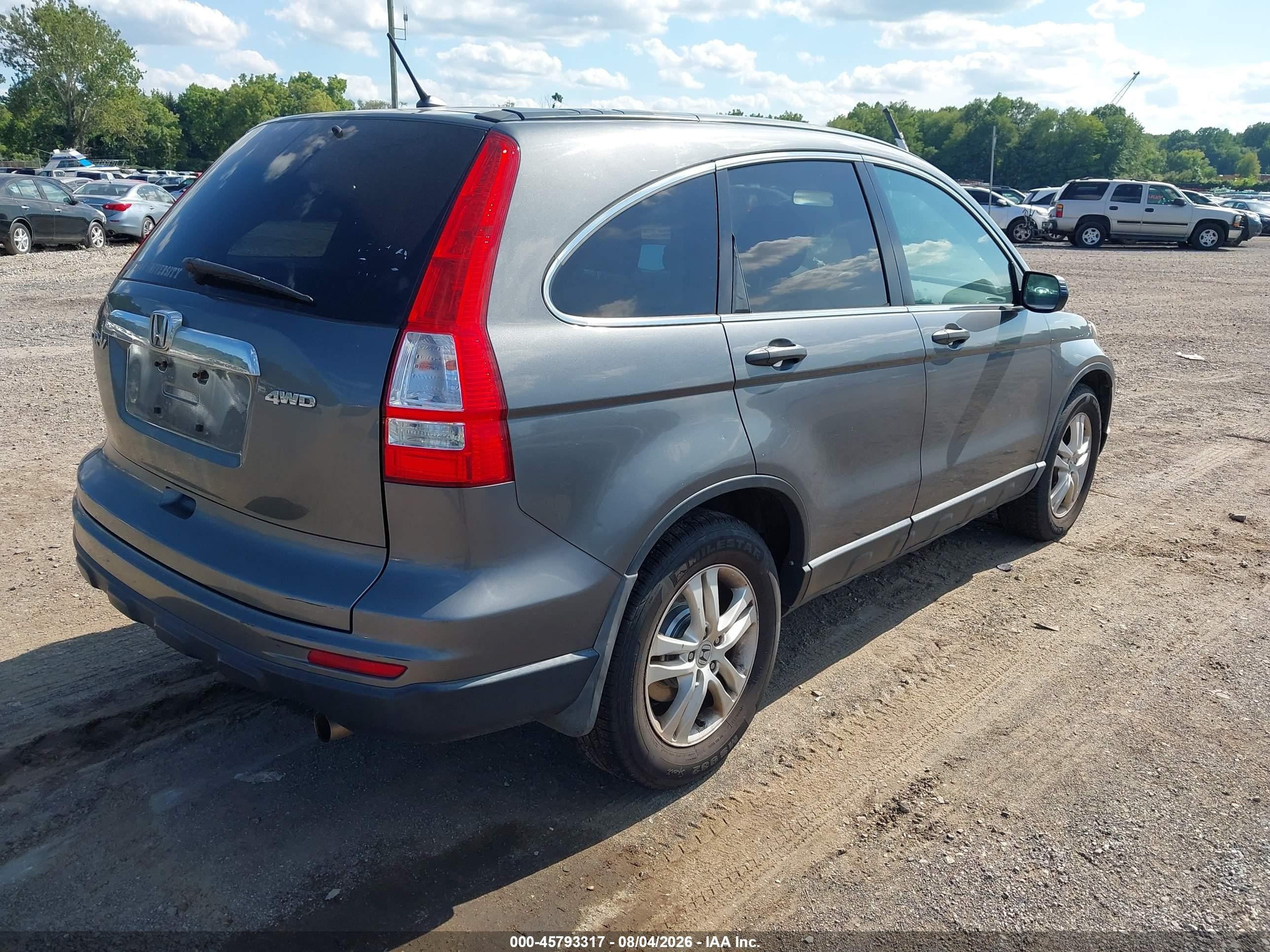 2011 Honda Cr-v Ex Gray vin: 3CZRE4H51BG702644