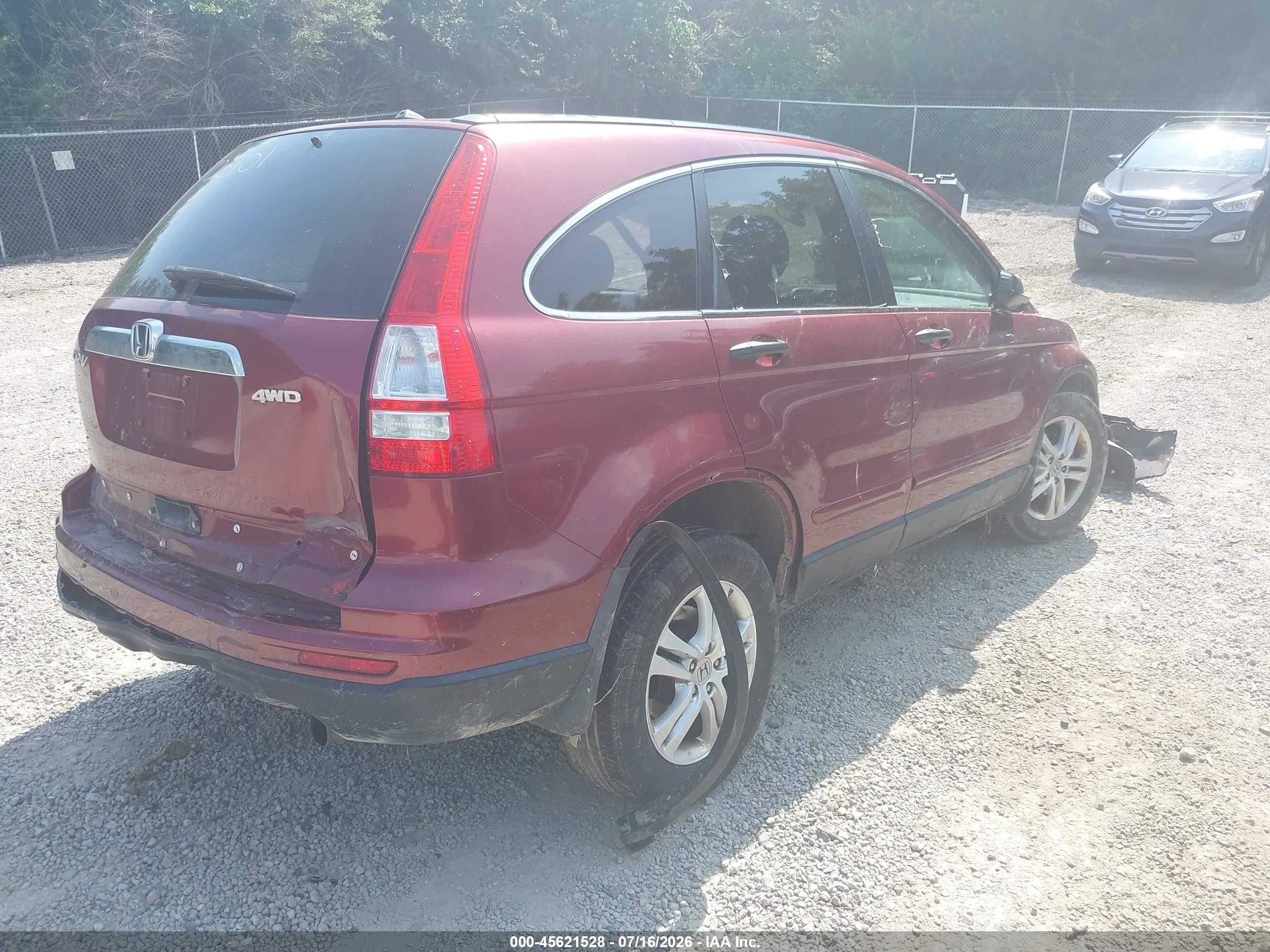 2011 Honda Cr-v Ex Бордовый vin: 3CZRE4H51BG703101