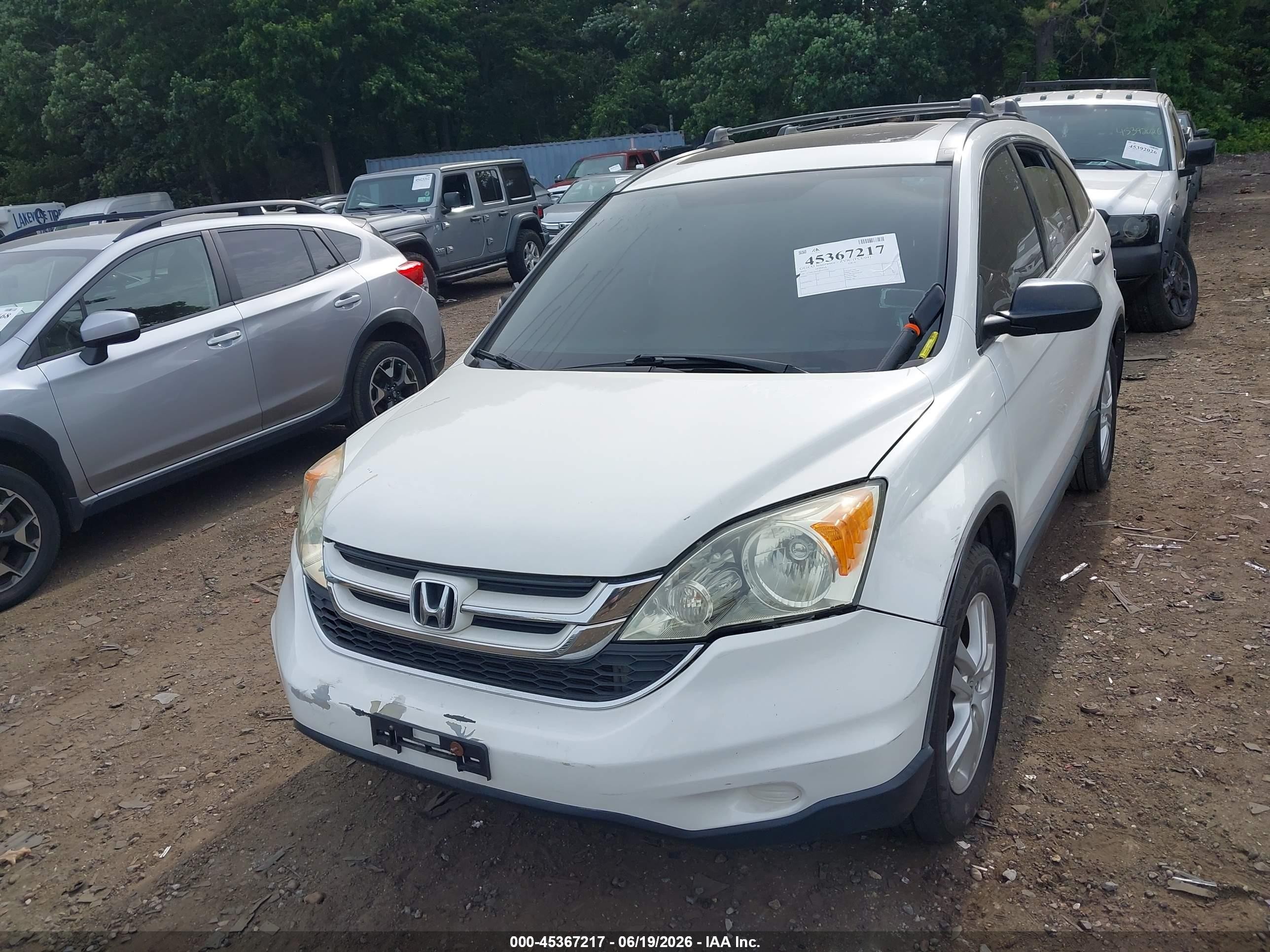 2010 Honda Cr-v Ex Белый vin: 3CZRE4H52AG701629