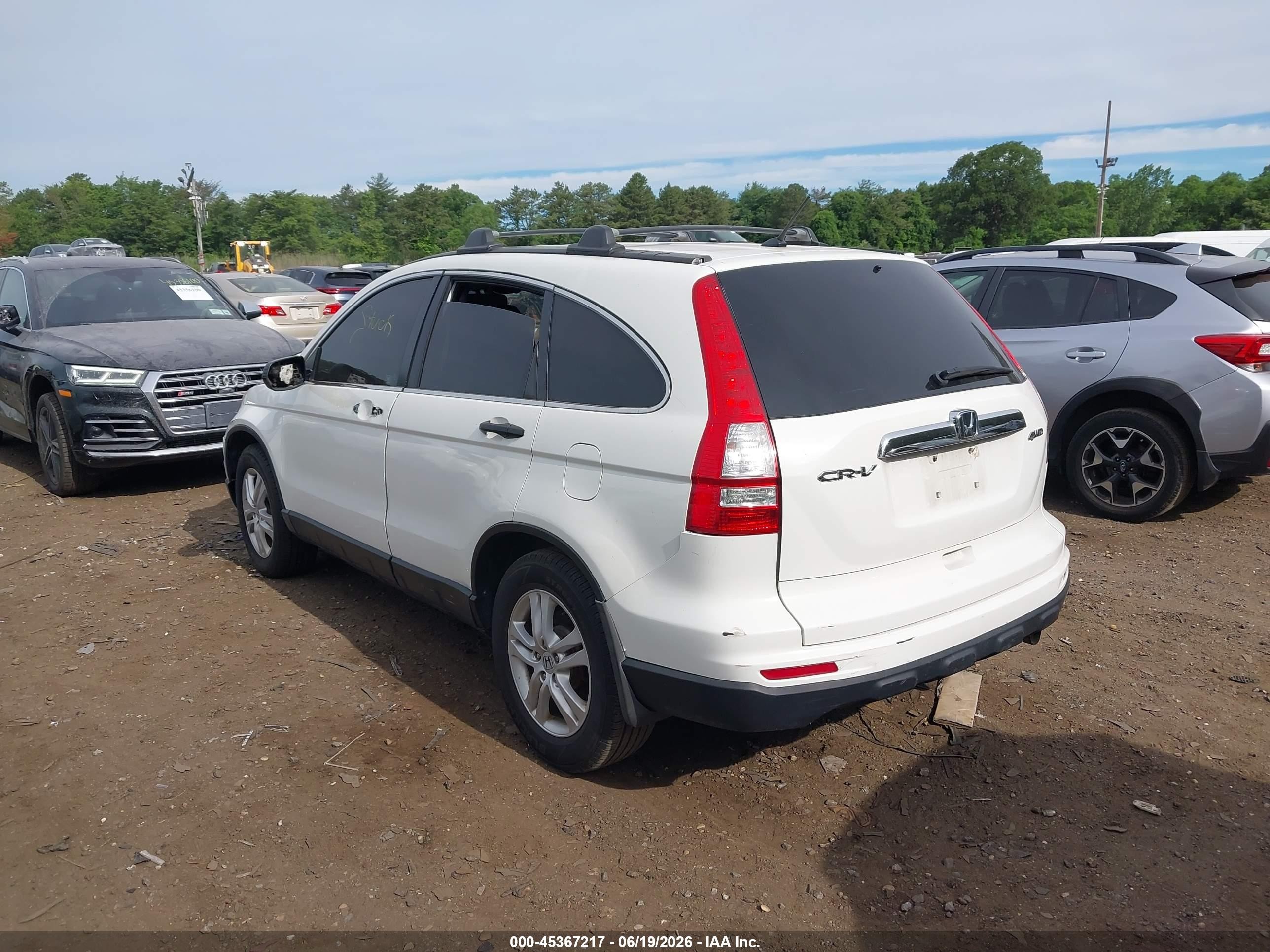 2010 Honda Cr-v Ex Белый vin: 3CZRE4H52AG701629