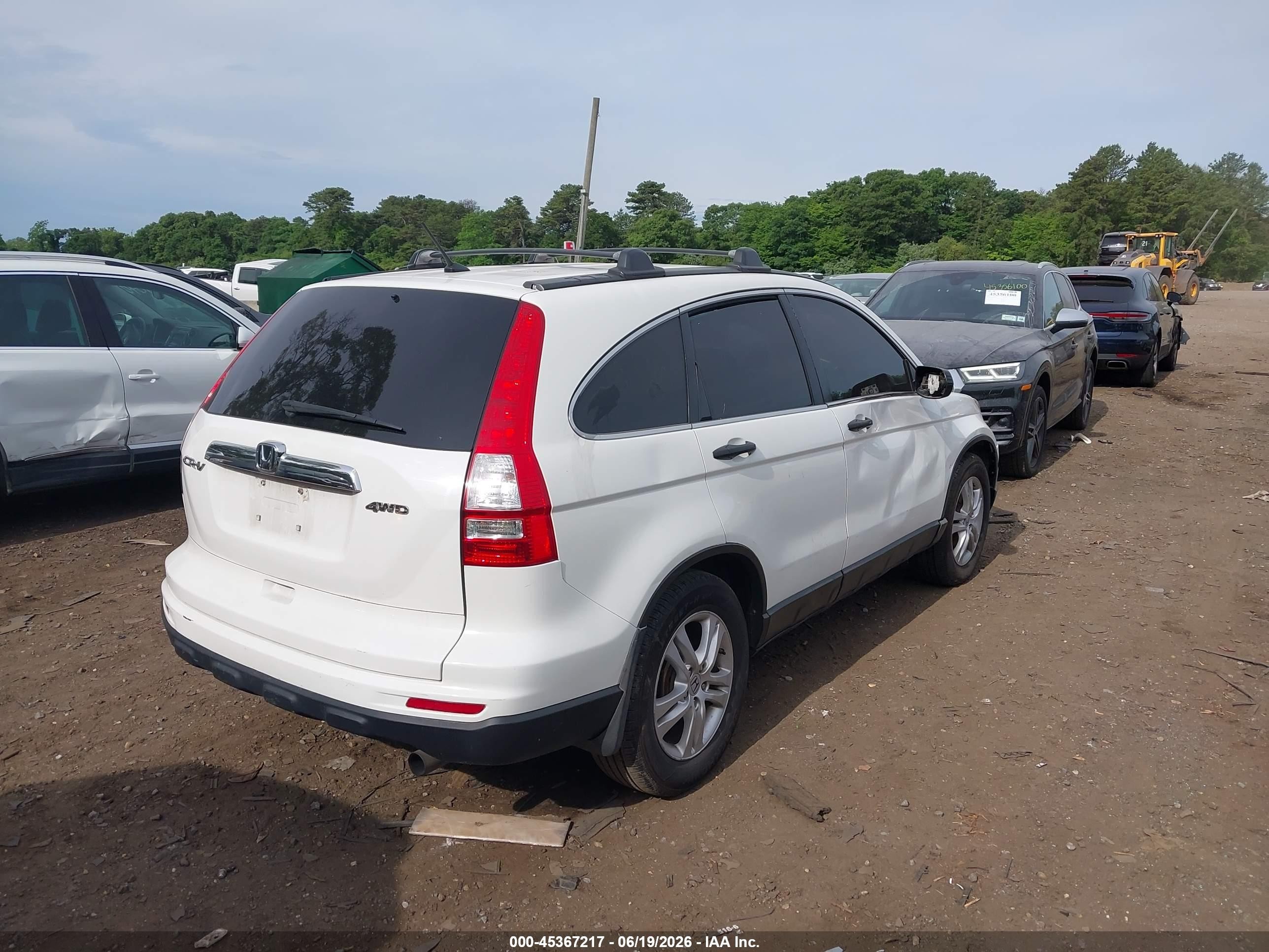 2010 Honda Cr-v Ex Белый vin: 3CZRE4H52AG701629