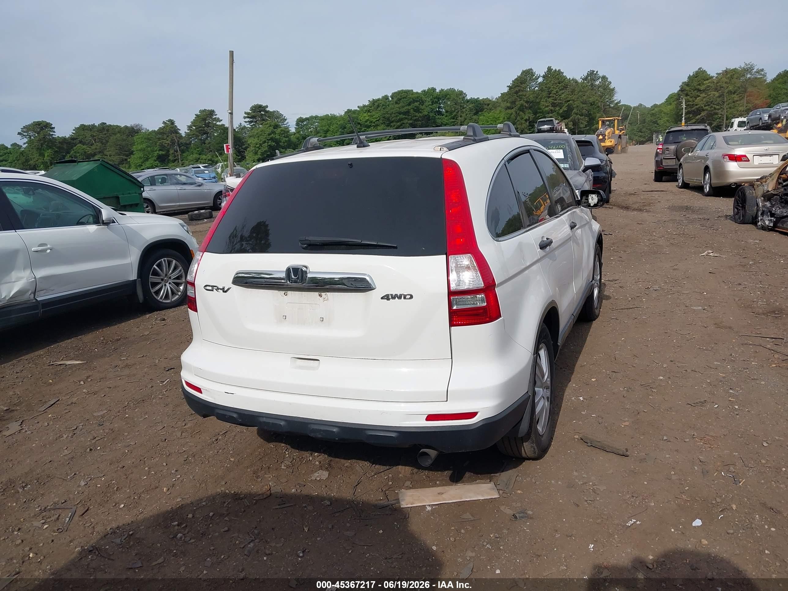 2010 Honda Cr-v Ex Белый vin: 3CZRE4H52AG701629