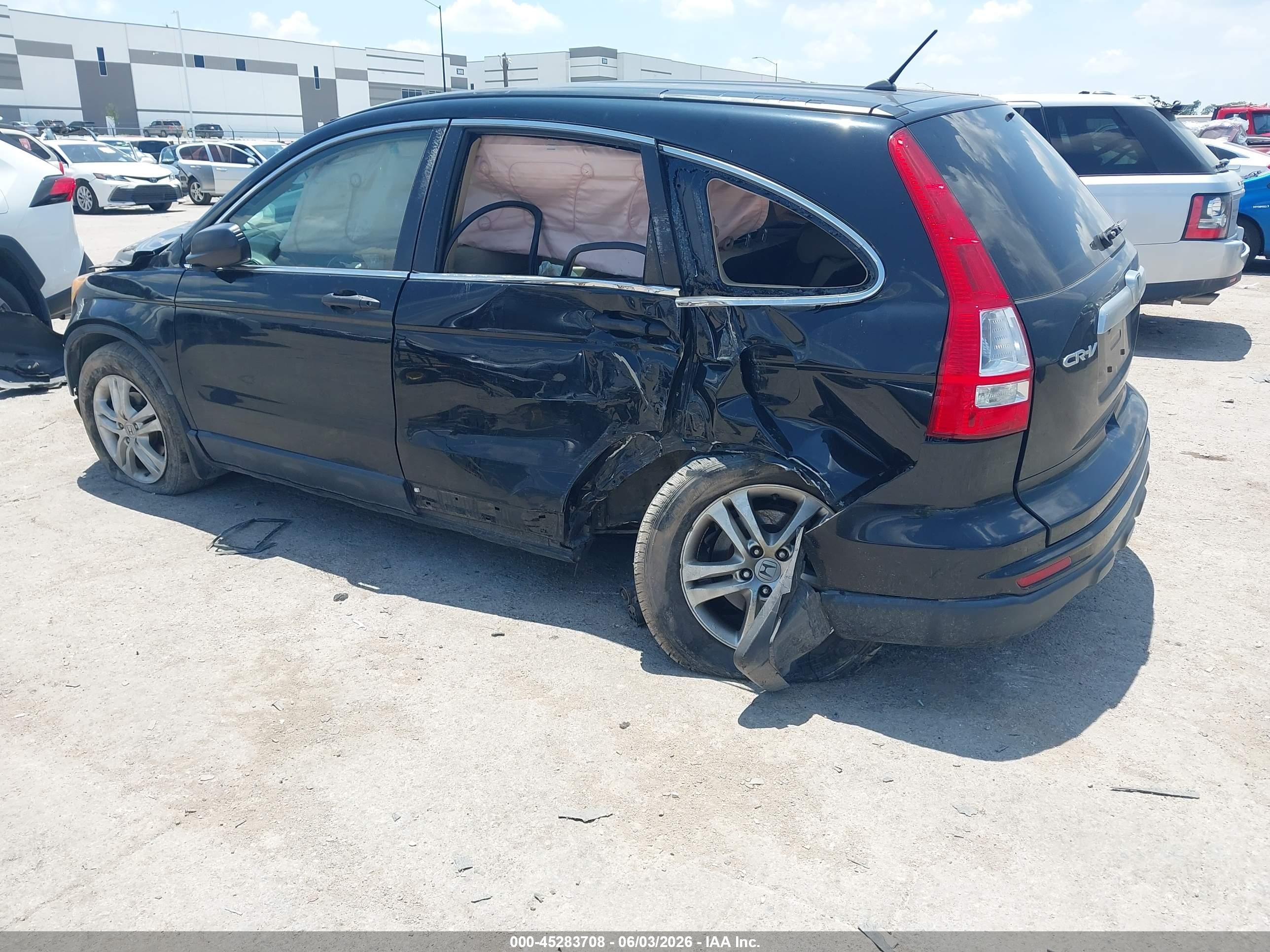 2010 Honda Cr-v Ex Black vin: 3CZRE4H52AG702070