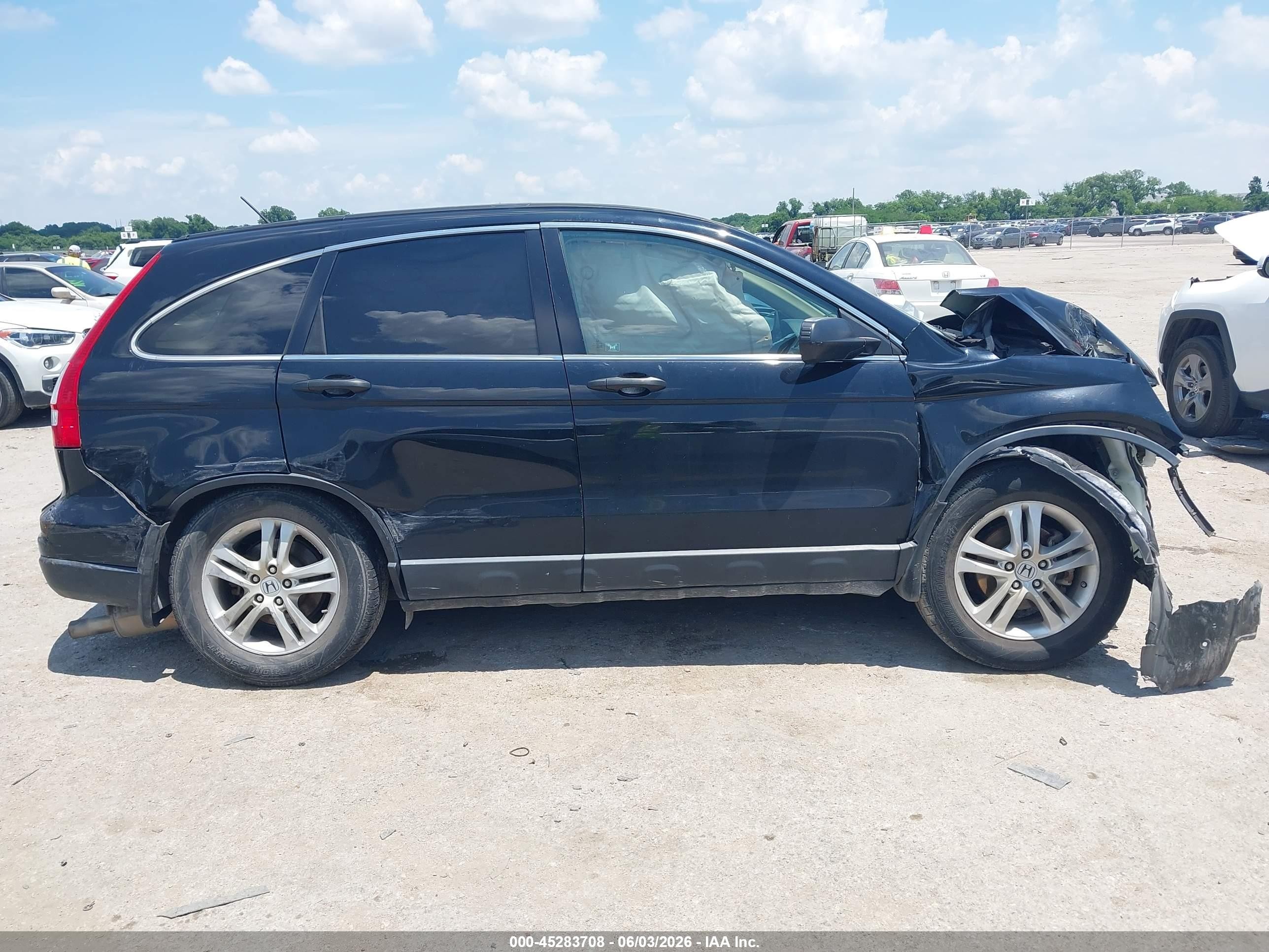 2010 Honda Cr-v Ex Black vin: 3CZRE4H52AG702070