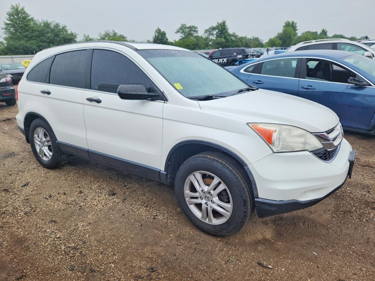 2010 Honda Cr-v Ex White vin: 3CZRE4H52AG704577