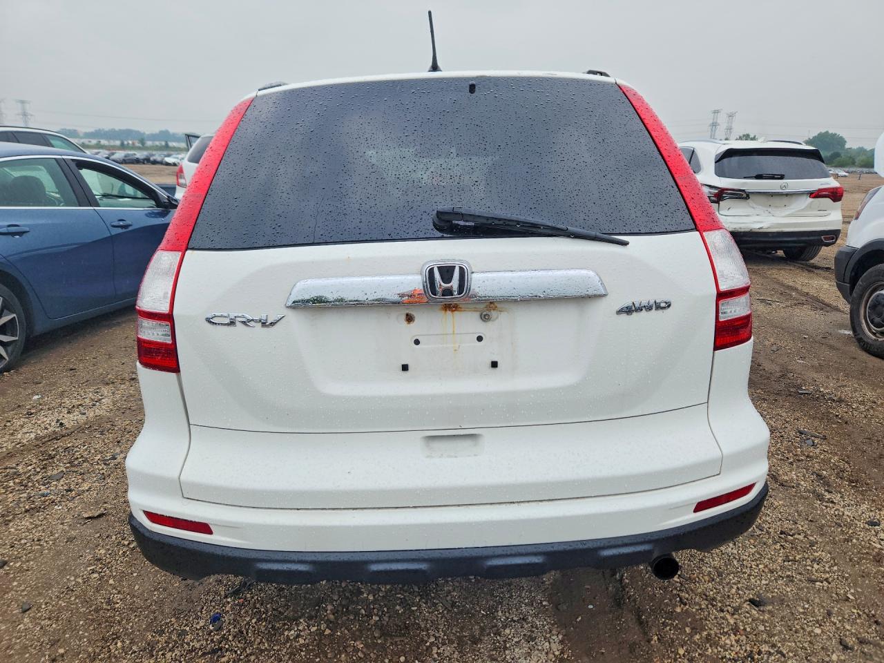 2010 Honda Cr-v Ex White vin: 3CZRE4H52AG704577