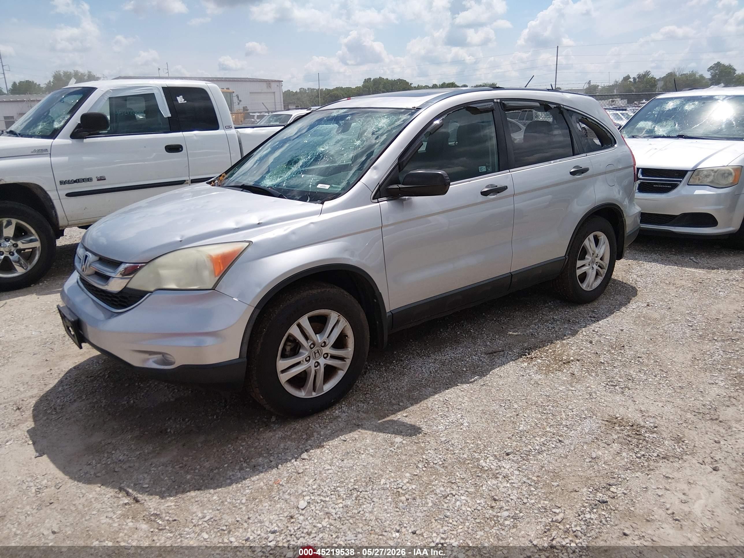 2010 Honda Cr-v Ex Silver vin: 3CZRE4H52AG705048