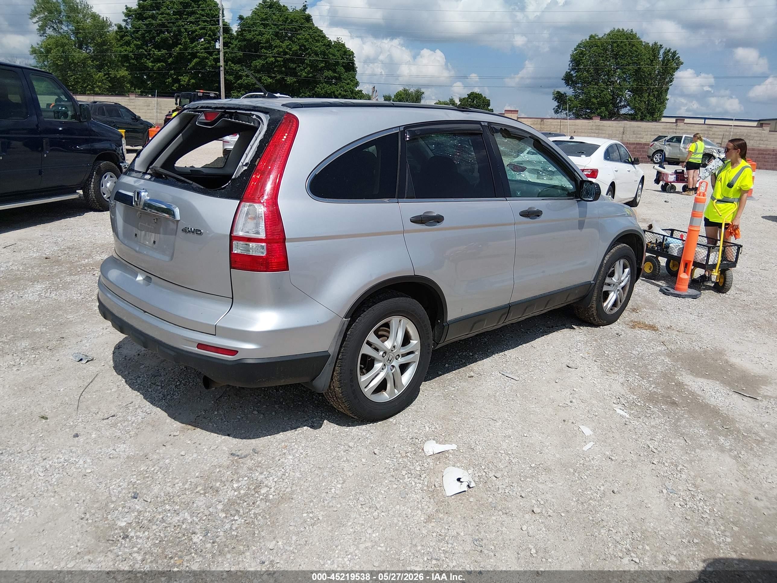 2010 Honda Cr-v Ex Silver vin: 3CZRE4H52AG705048