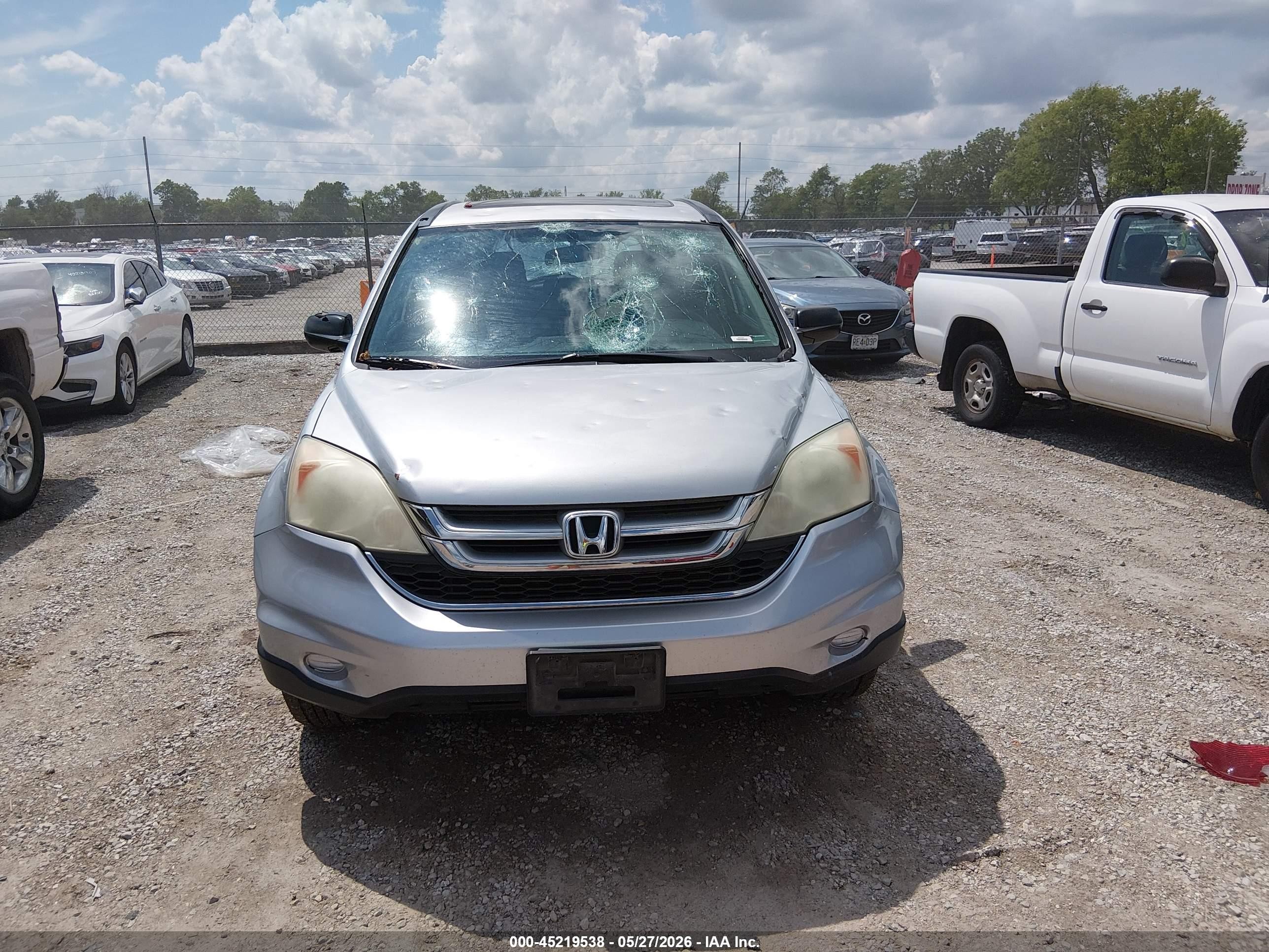 2010 Honda Cr-v Ex Silver vin: 3CZRE4H52AG705048