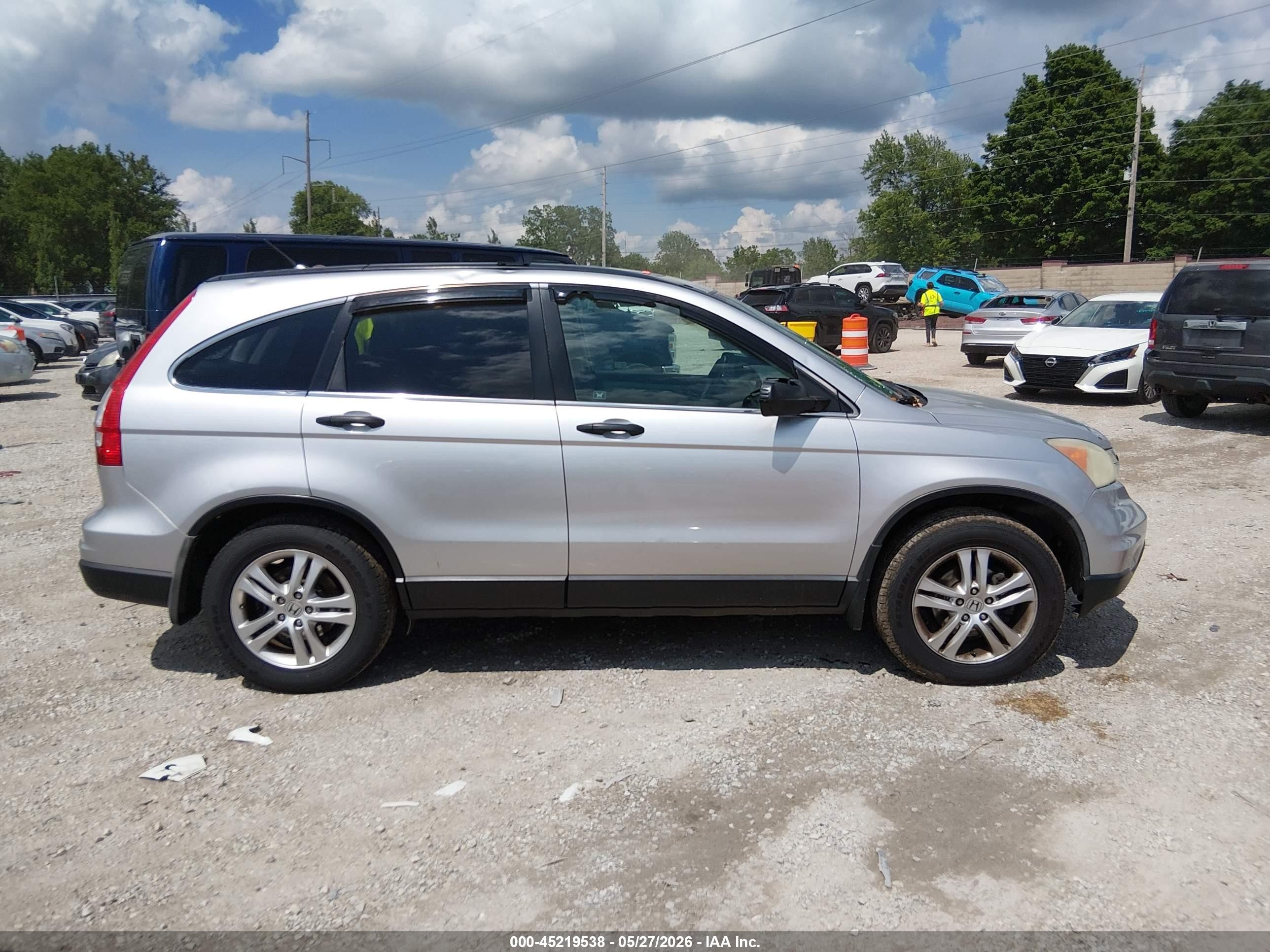 2010 Honda Cr-v Ex Silver vin: 3CZRE4H52AG705048