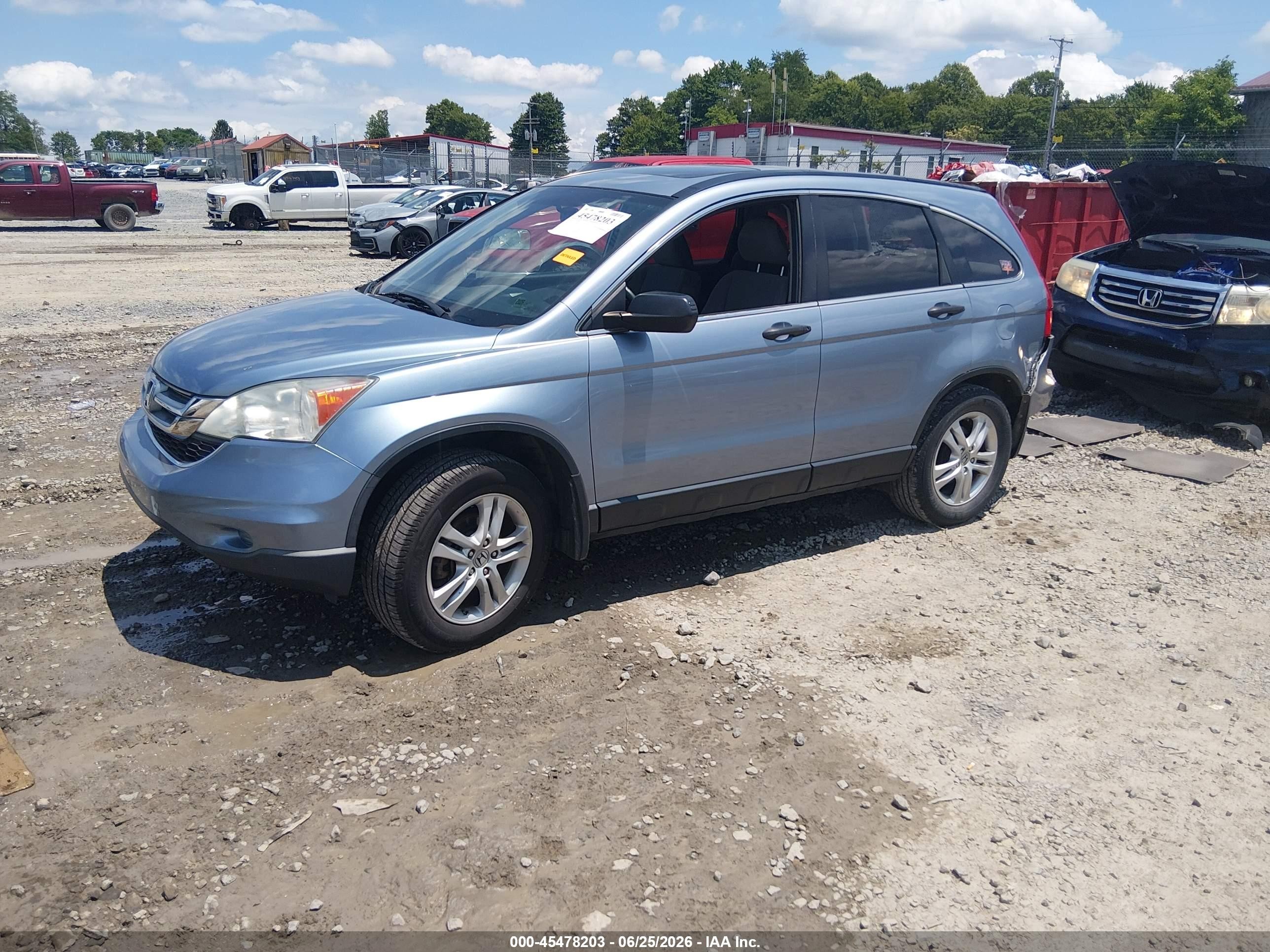 2011 Honda Cr-v Ex Light Blue vin: 3CZRE4H52BG701809