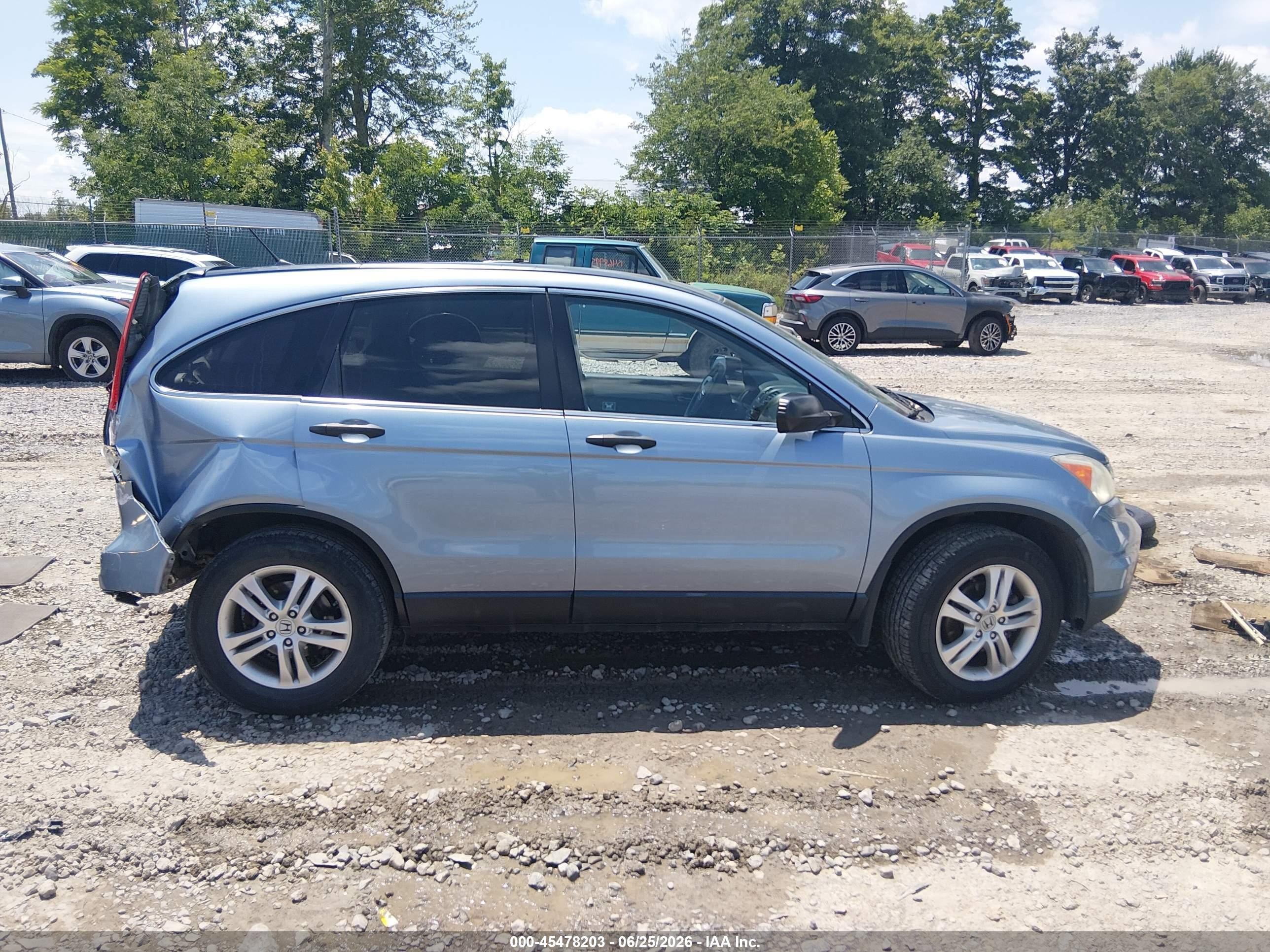 2011 Honda Cr-v Ex Light Blue vin: 3CZRE4H52BG701809