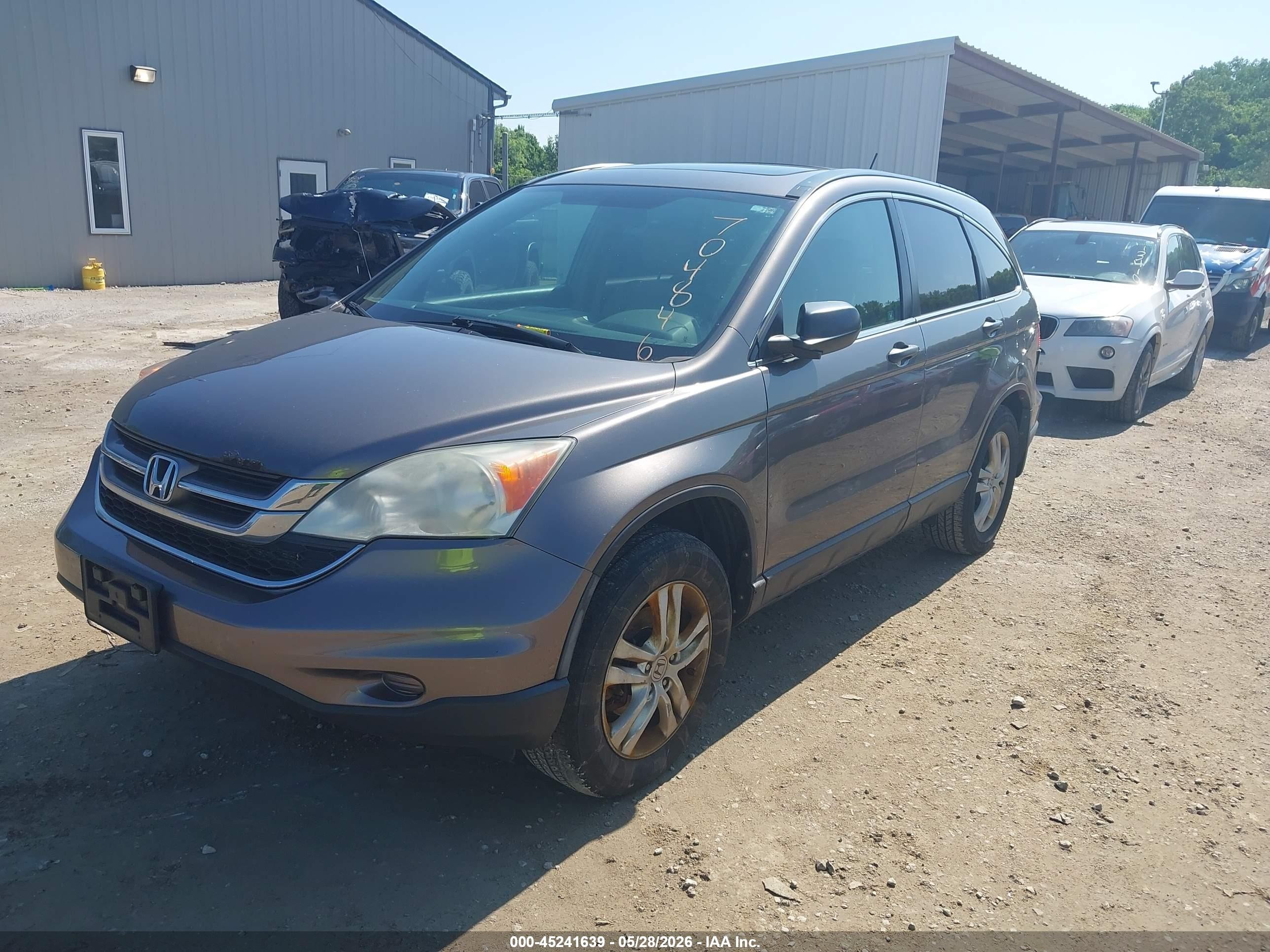 2010 Honda Cr-v Ex Beige vin: 3CZRE4H53AG704846