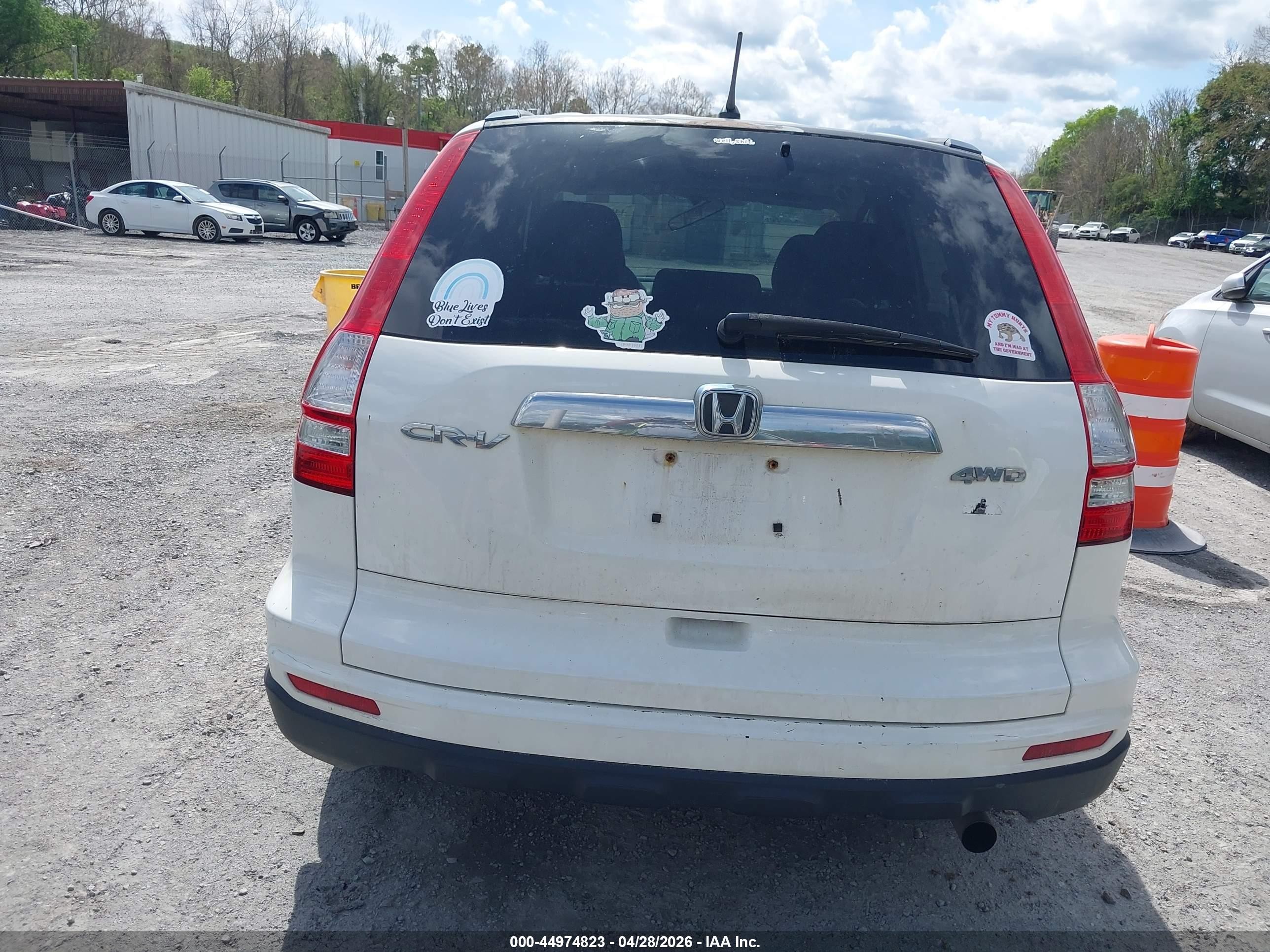 2010 Honda Cr-v Ex White vin: 3CZRE4H54AG700773