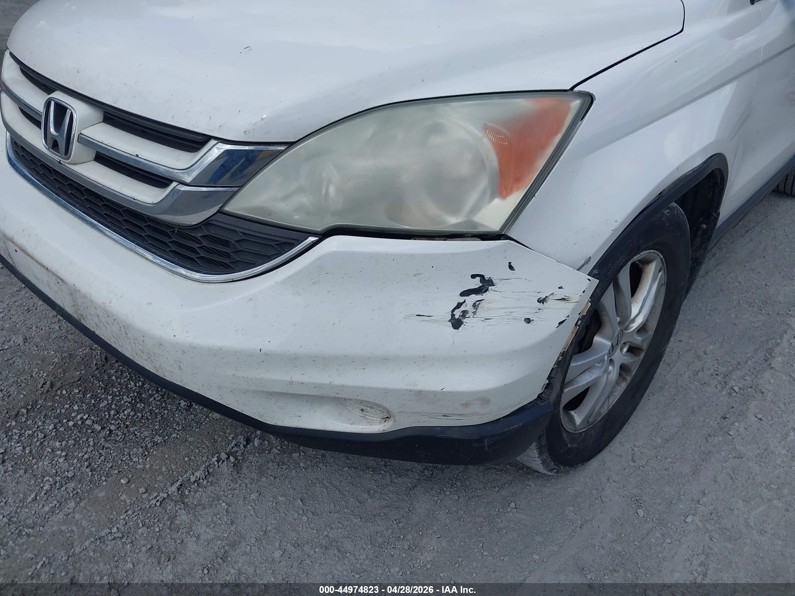 2010 Honda Cr-v Ex White vin: 3CZRE4H54AG700773
