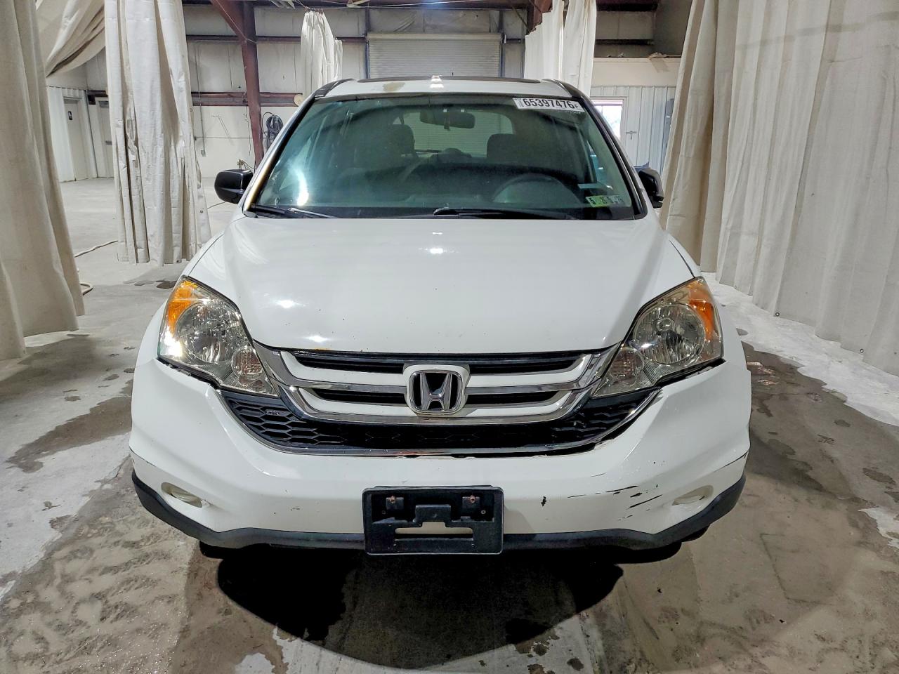 2010 Honda Cr-v Ex White vin: 3CZRE4H54AG703141