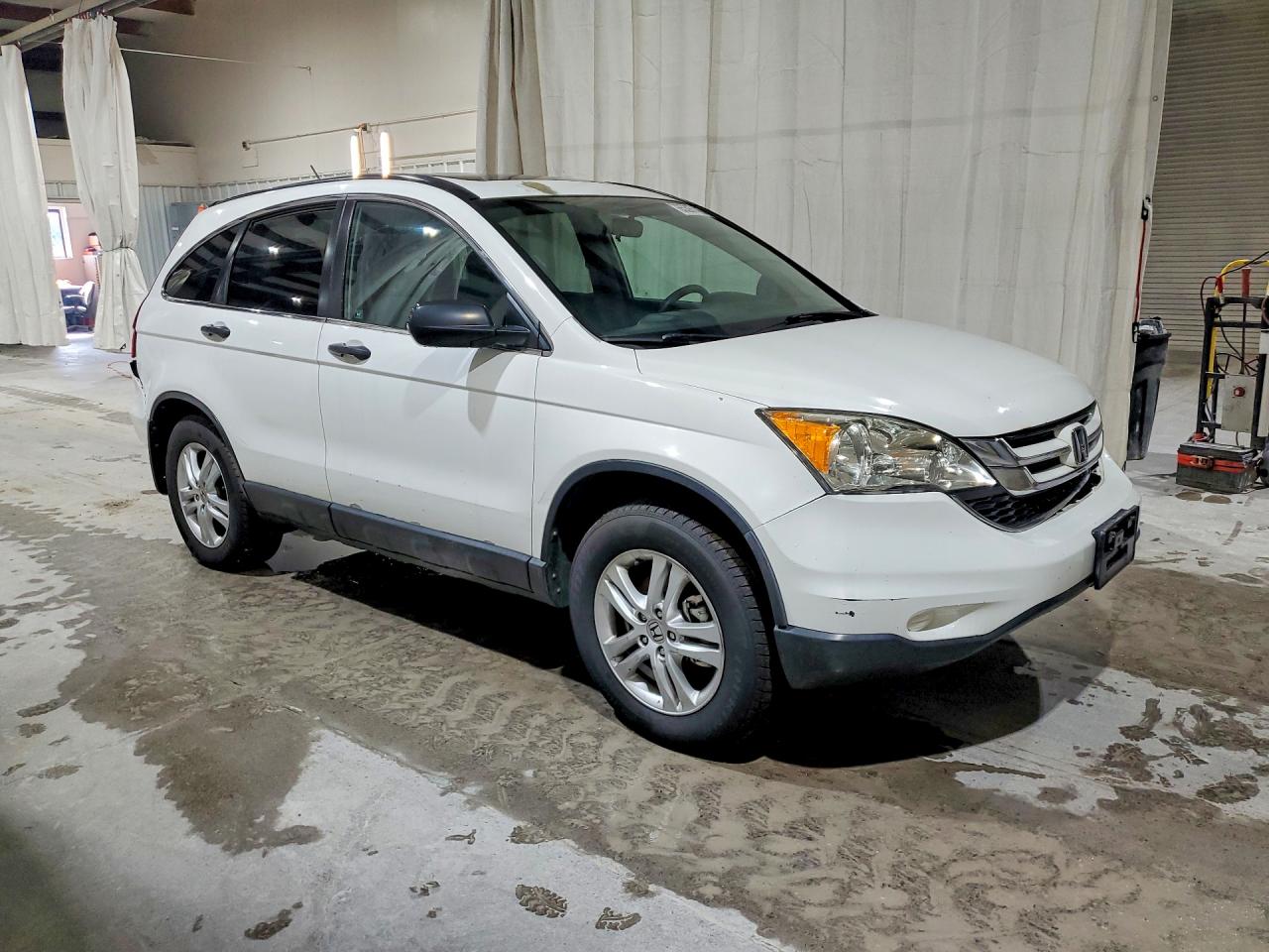 2010 Honda Cr-v Ex White vin: 3CZRE4H54AG703141