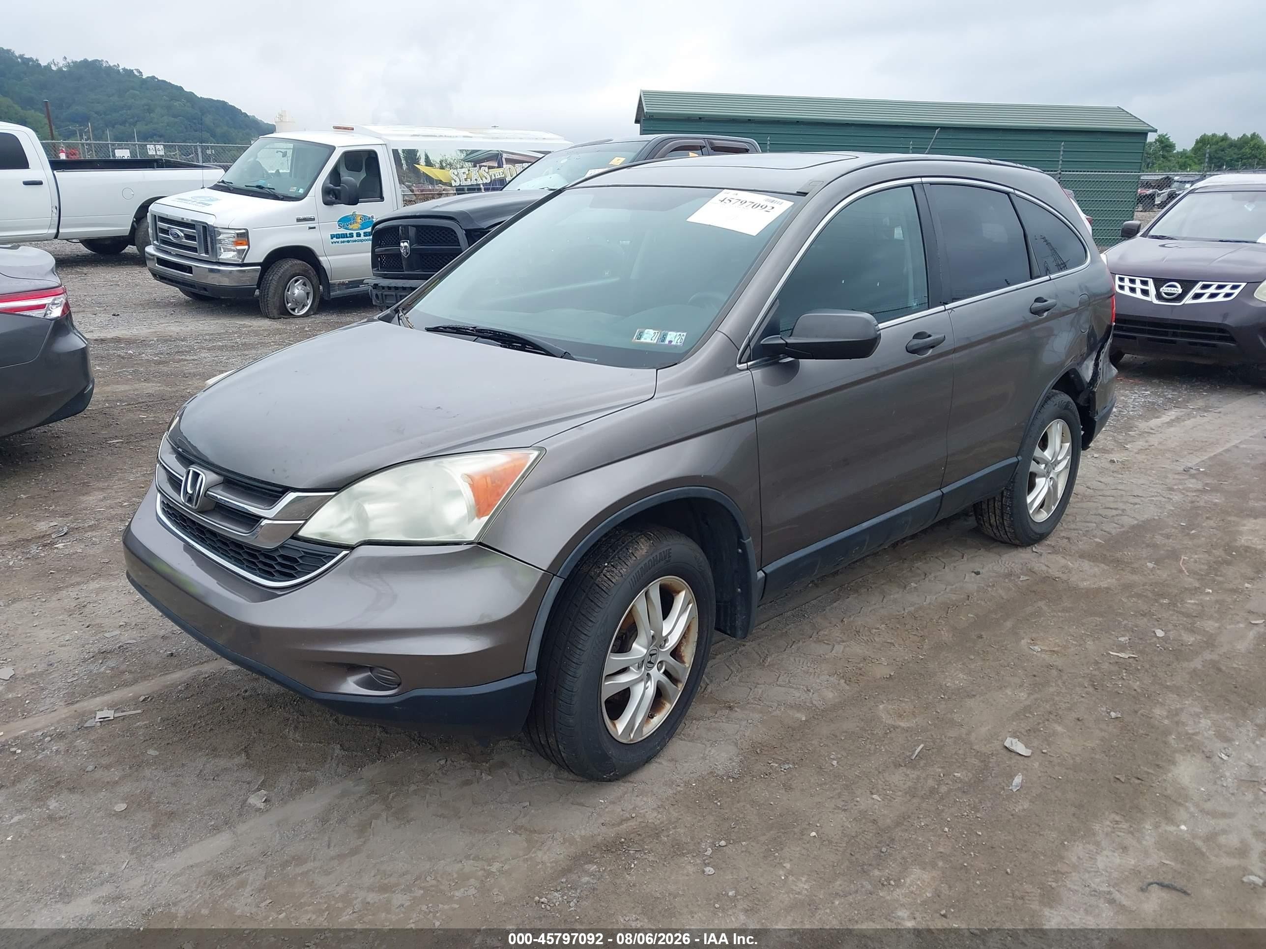 2010 Honda Cr-v Ex Коричневый vin: 3CZRE4H54AG705259